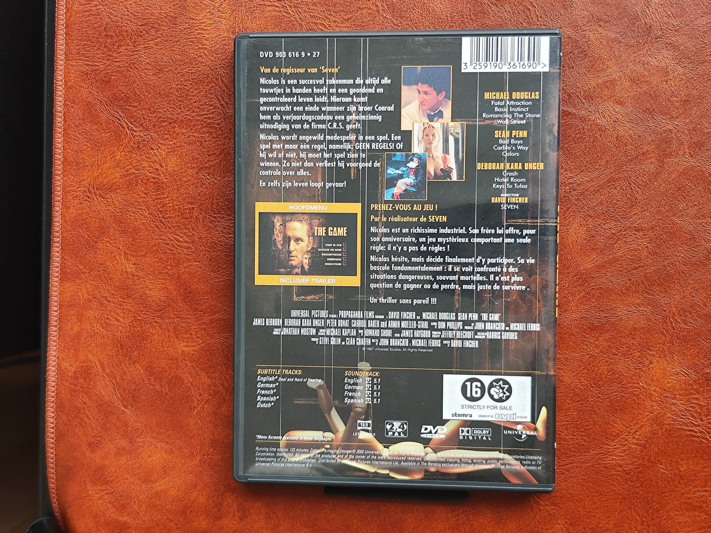 The Game 1997 DVD Drama Douglas Penn Unger Fincher