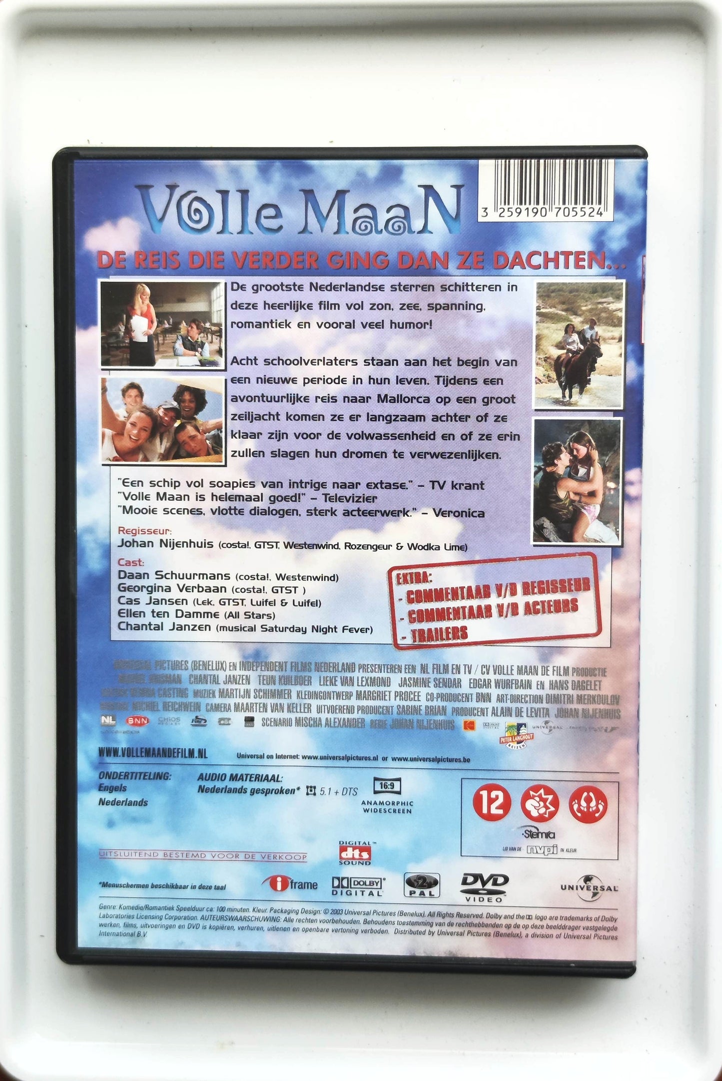 Volle maan 2002 DVD Comedy Schuurmans Verbaan Jansen Nijenhuis