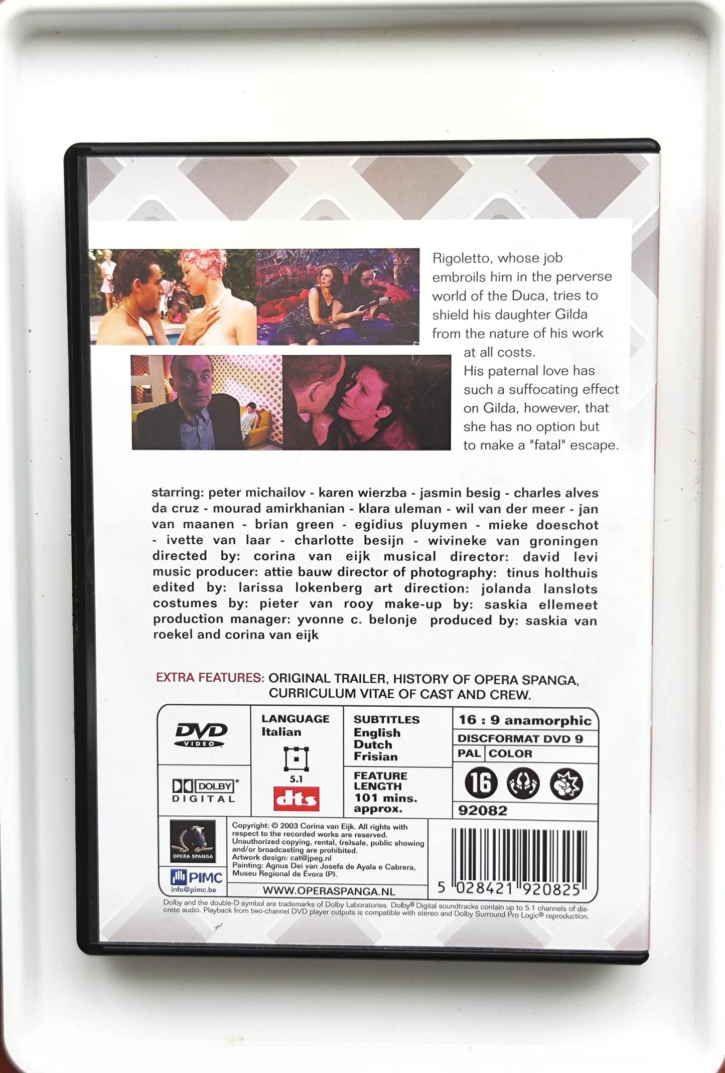 Verdi: Rigoletto: Royal Opera House 1985 DVD Opera House Gavanelli Mcvicar