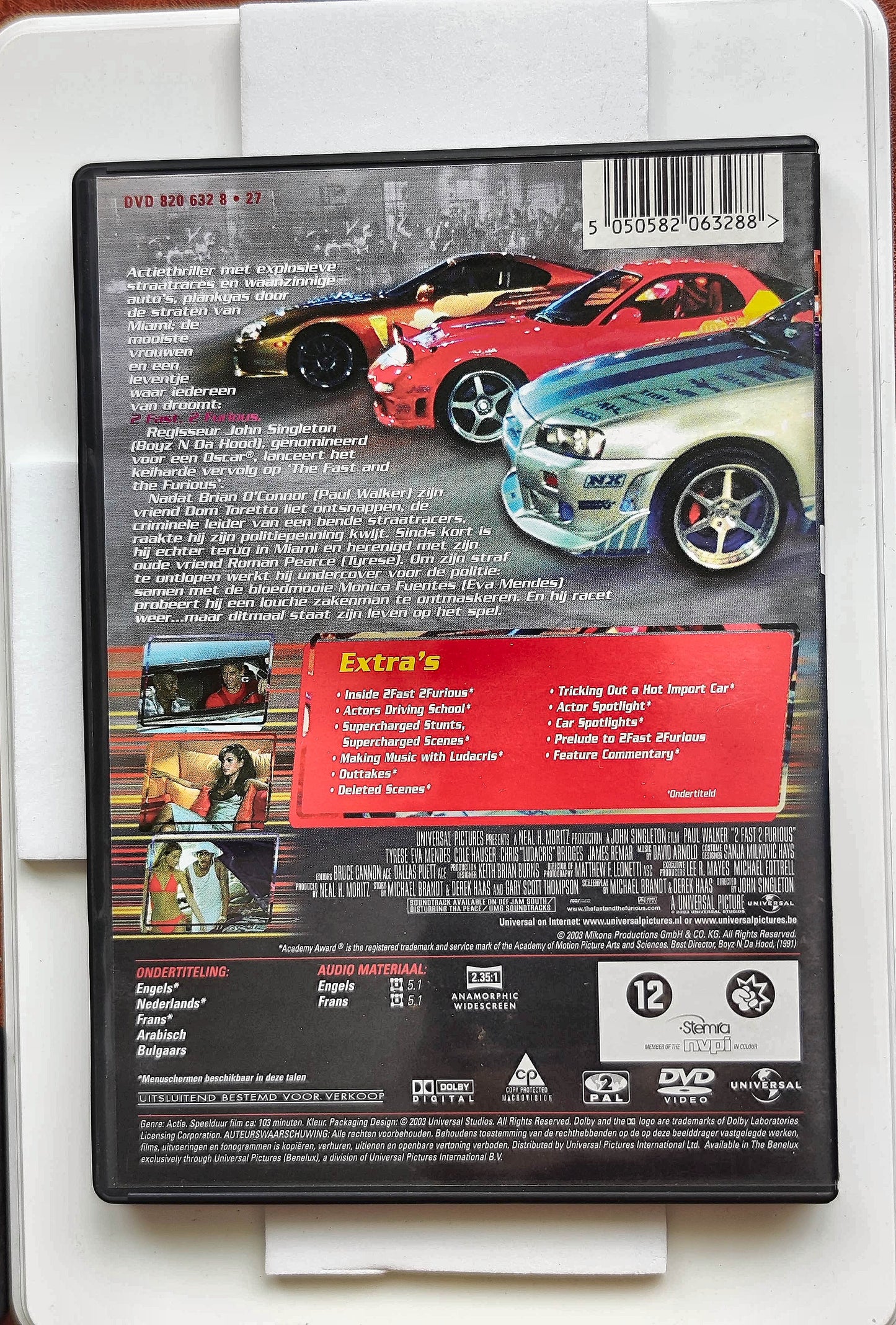2 Fast 2 Furious 2003 DVD Action Walker Gibson Mendes Singleton