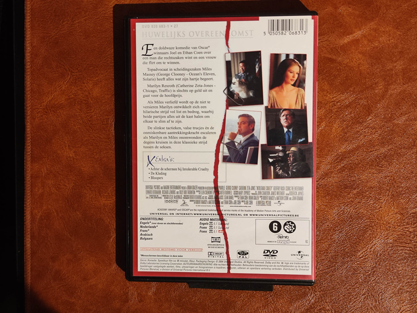 Intolerable Cruelty 2003 DVD Comedy Clooney Zeta-Jones Rush Coen