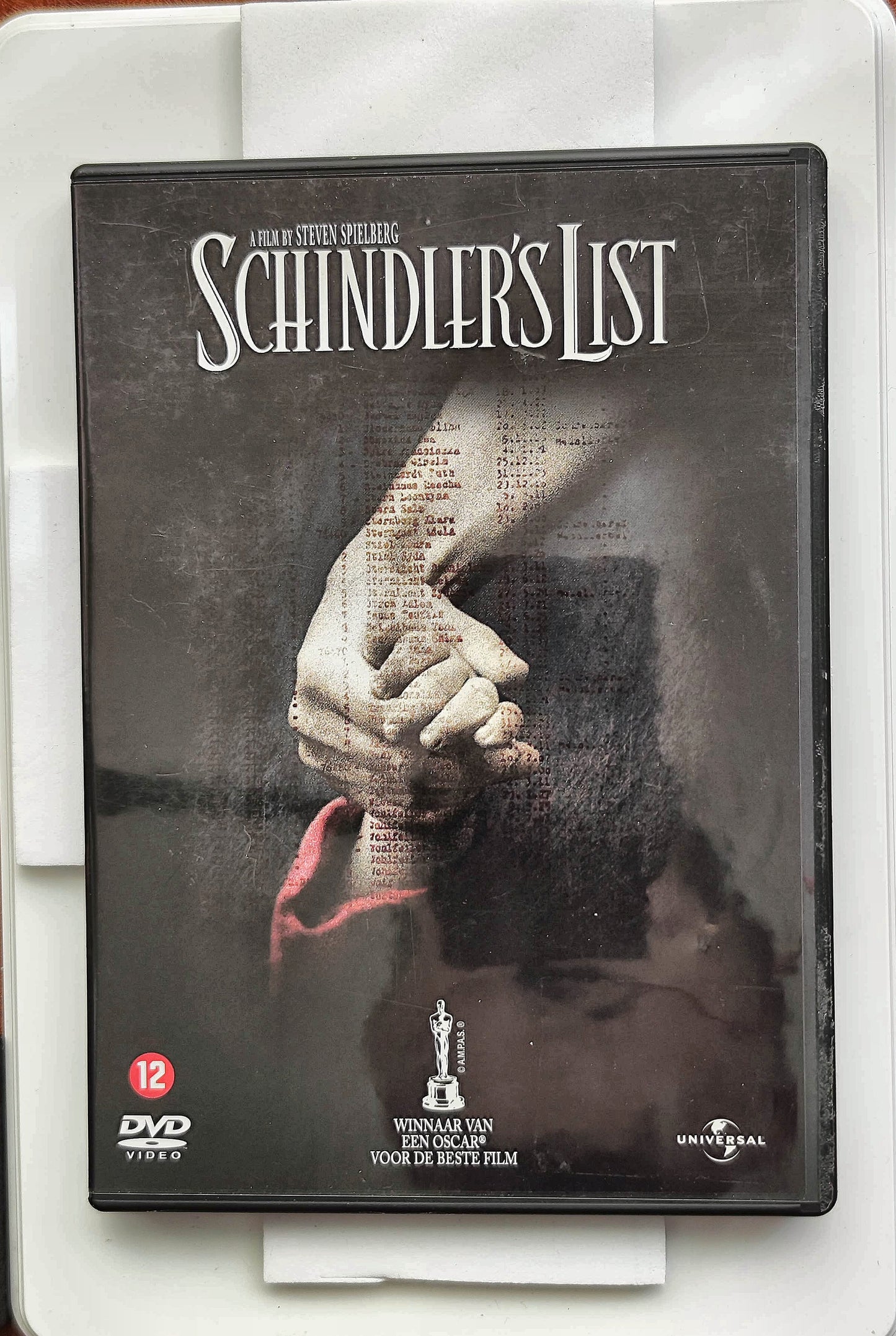 Schindler's List 1993 DVD Biography Neeson Kingsley Fiennes Spielberg DVD Cover