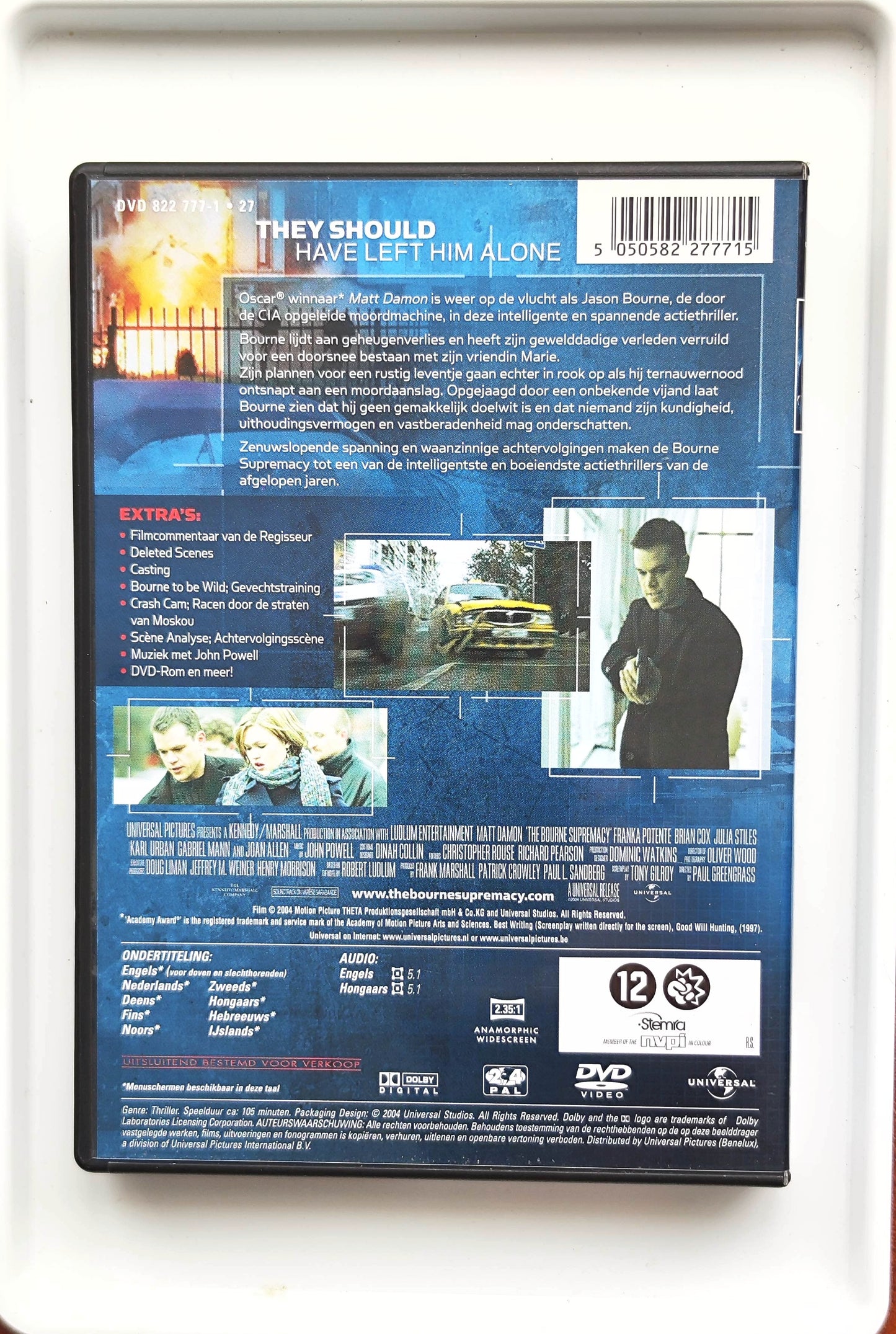 The Bourne Supremacy 2004 DVD Action Damon Potente Cox Greengrass