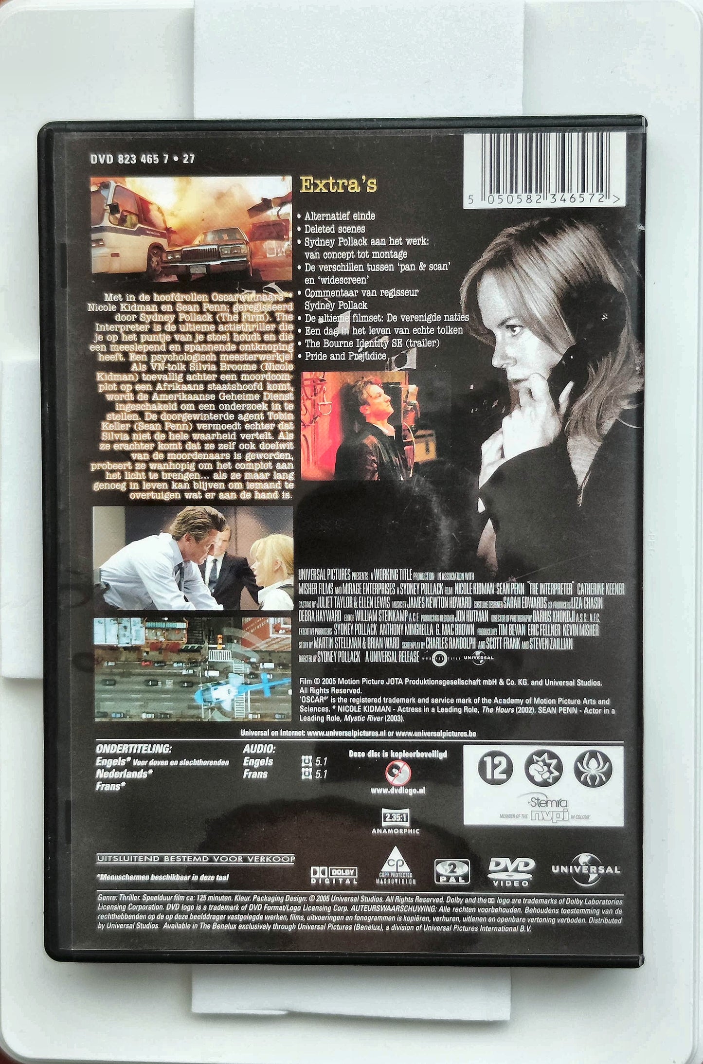 The Interpreter 2005 DVD Crime Kidman Penn Keener Pollack