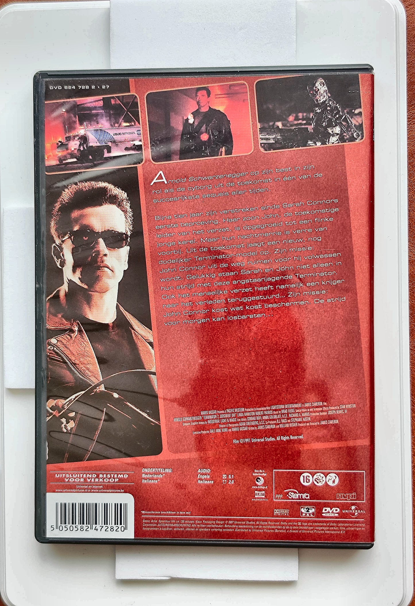 Terminator 2: Judgment Day 1991 DVD Action Schwarzenegger Hamilton Cameron