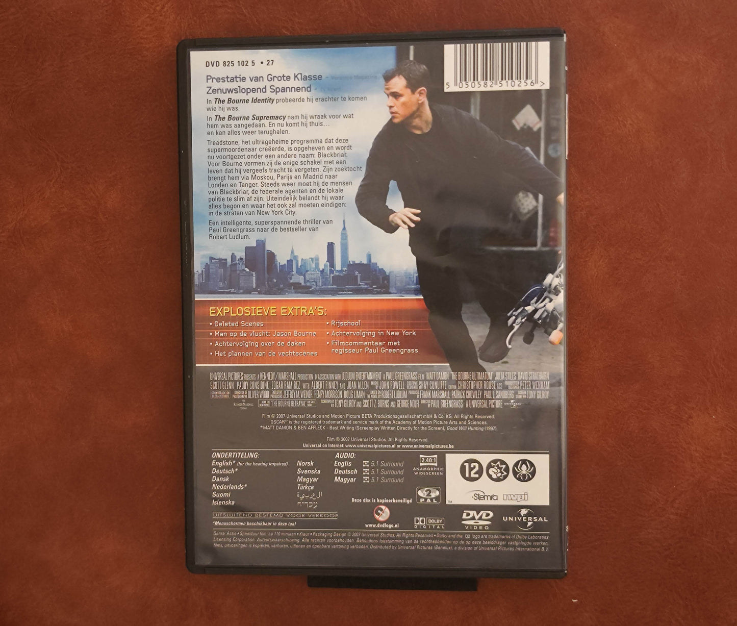 The Bourne Ultimatum 2007 DVD Action Damon Stiles Strathairn Greengrass