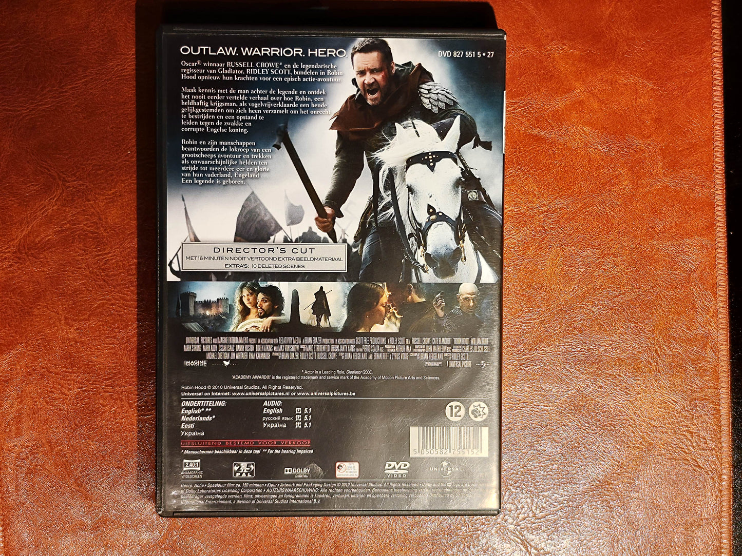 Robin Hood 2010 DVD Action Crowe Blanchett Sydow Scott
