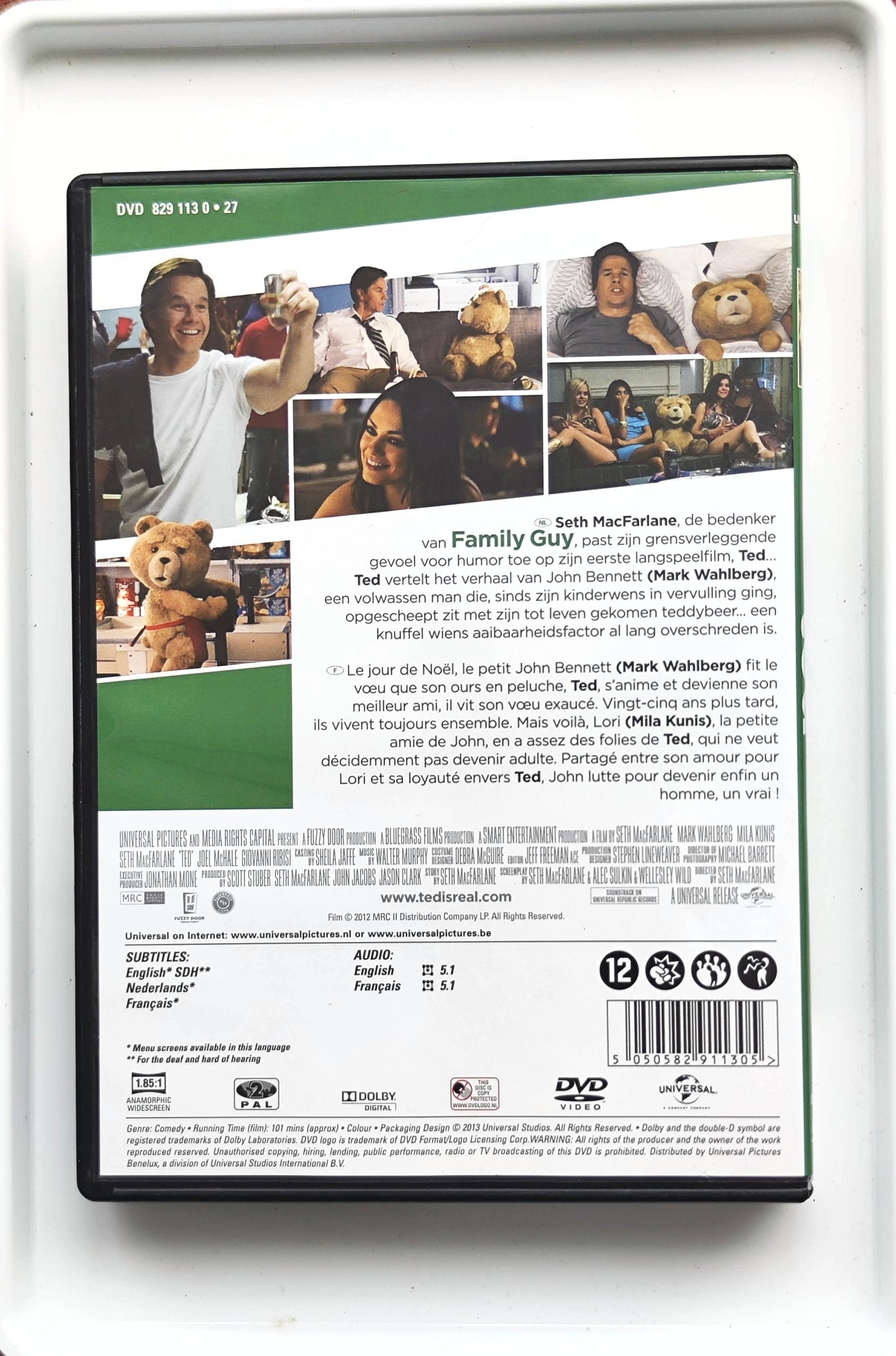 Ted 2012 DVD Comedy Wahlberg Kunis Macfarlane Macfarlane