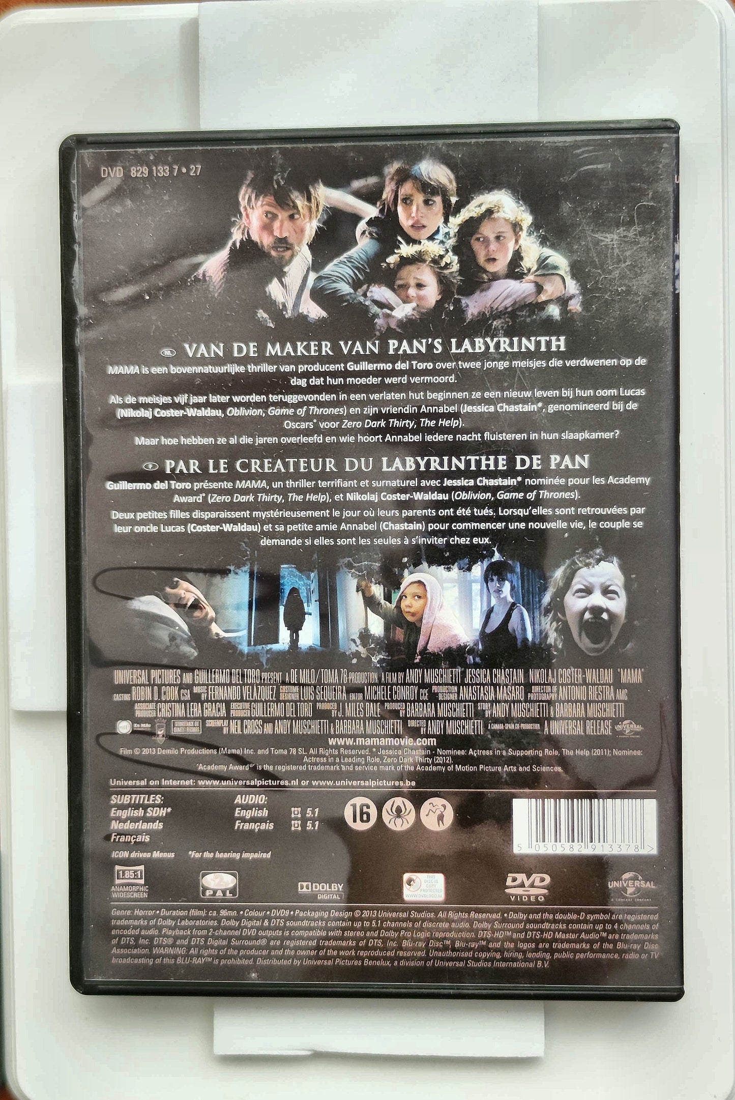 Mama 2013 DVD Fantasy Chastain Coster-Waldau Charpentier Muschietti
