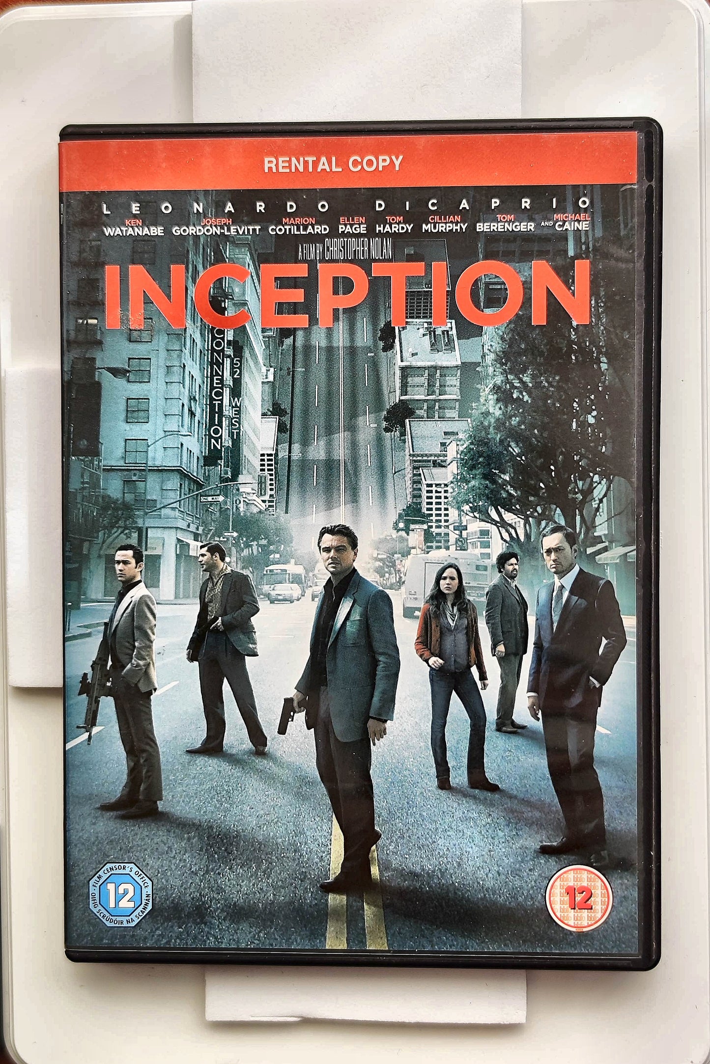 Inception 2010 DVD Action Dicaprio Gordon-Levitt Page Nolan DVD Cover