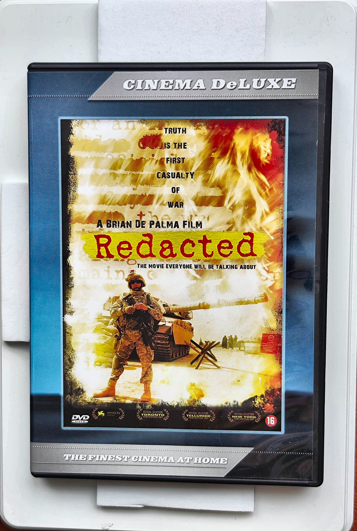 Redacted 2007 DVD Crime Diaz Devaney Jones Palma DVD Cover