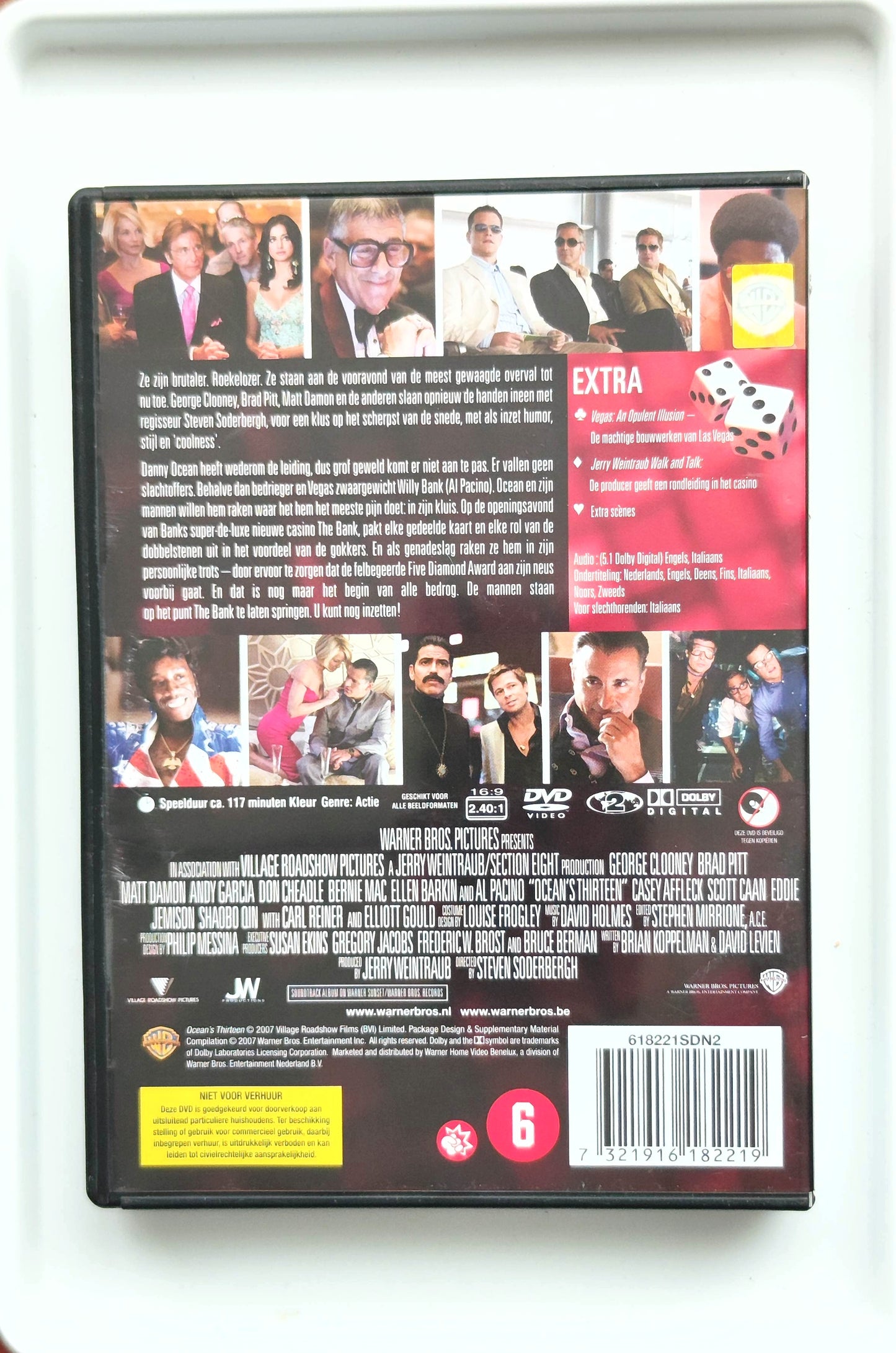 Ocean's Thirteen 2007 DVD Crime Clooney Pitt Damon Soderbergh