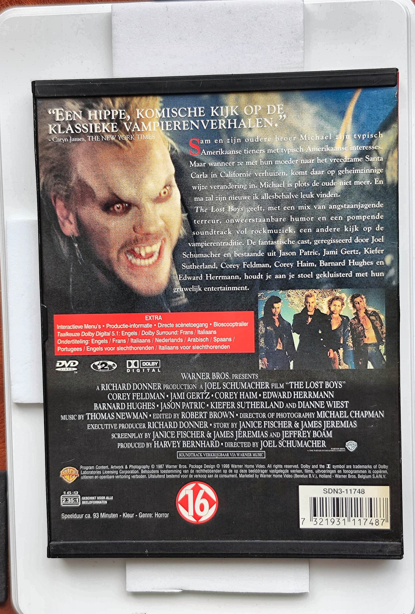 The Lost Boys 1987 DVD Comedy Patric Haim Wiest Schumacher