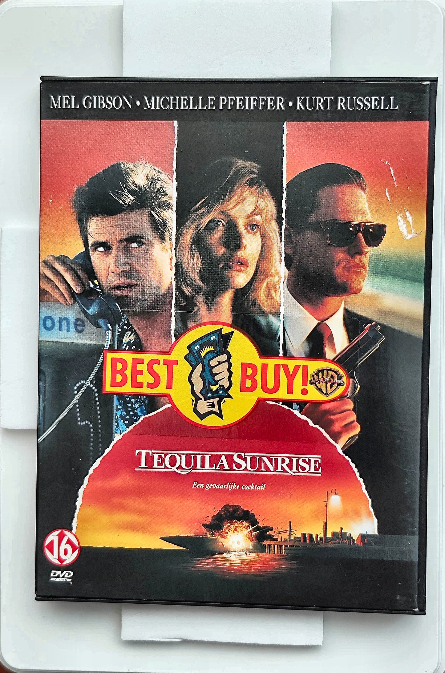 Tequila Sunrise 1988 DVD Crime Gibson Pfeiffer Russell Towne DVD Cover