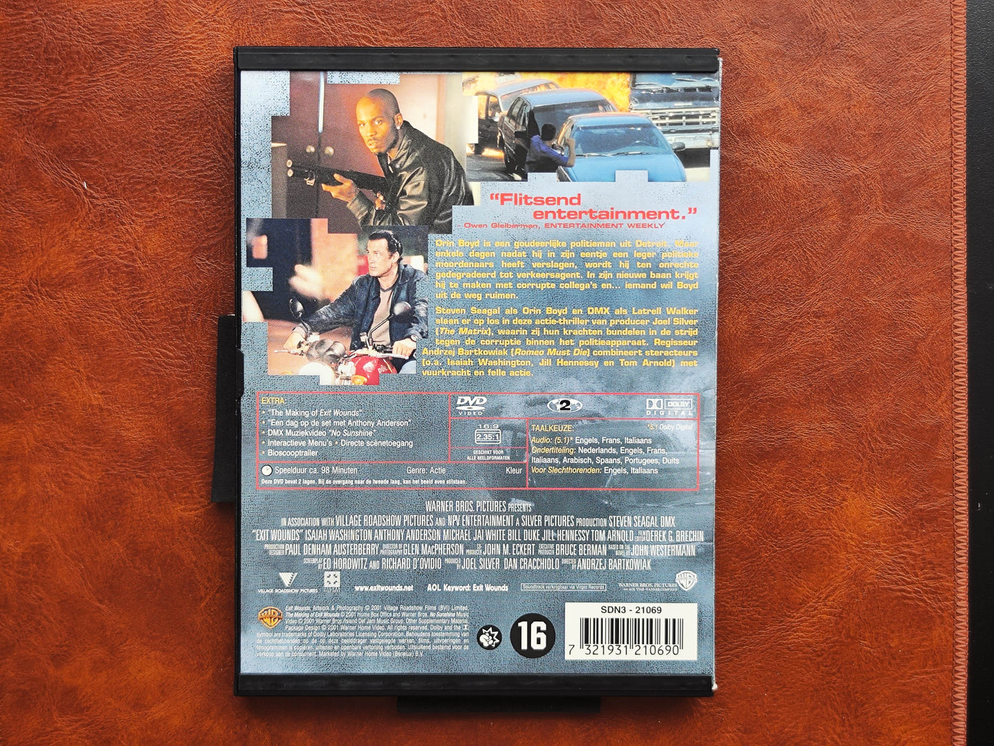 Exit Wounds 2001 DVD Action Seagal Dmx Washington Bartkowiak