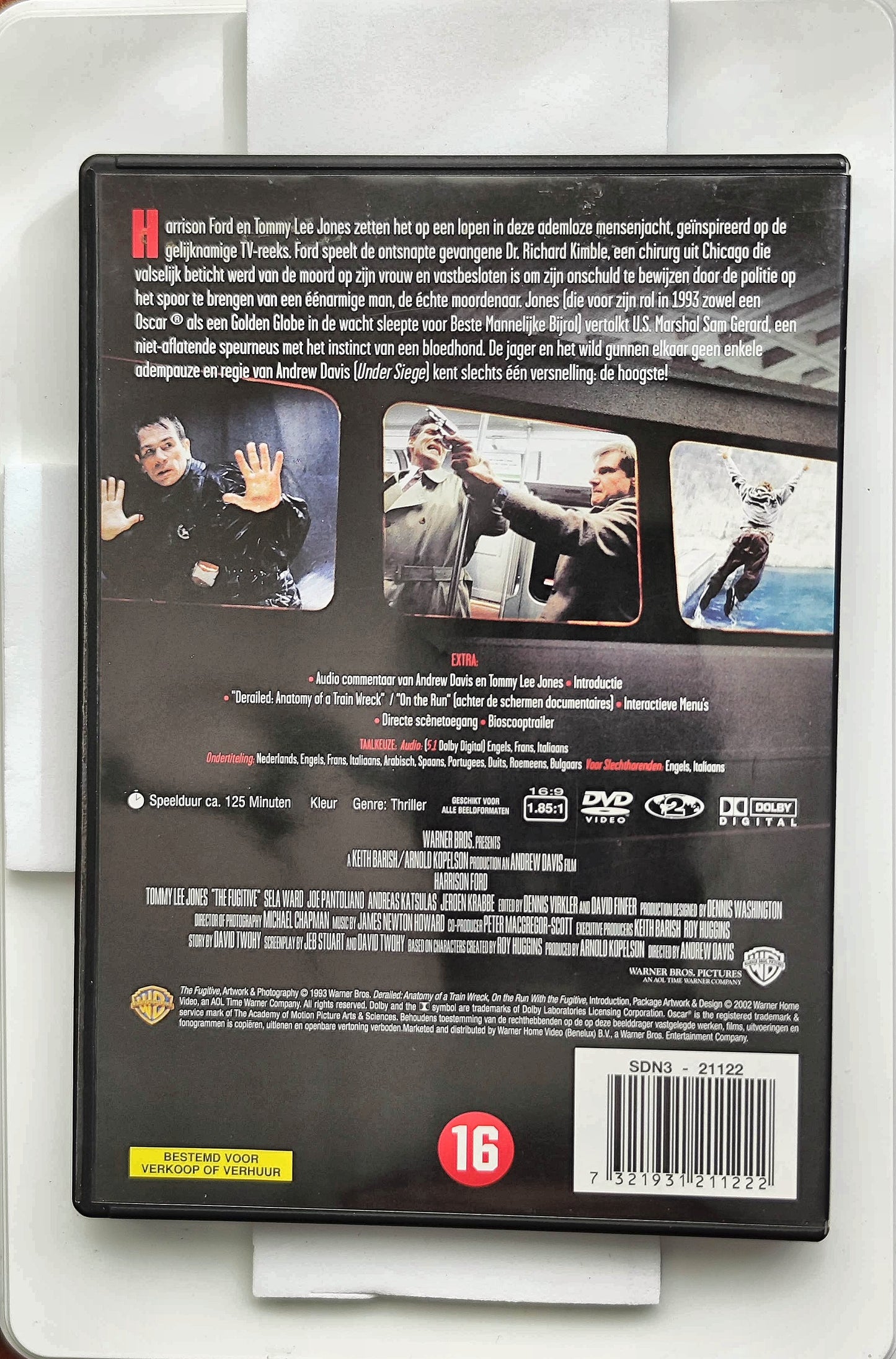 The Fugitive 1993 DVD Action Ford Jones Ward Davis