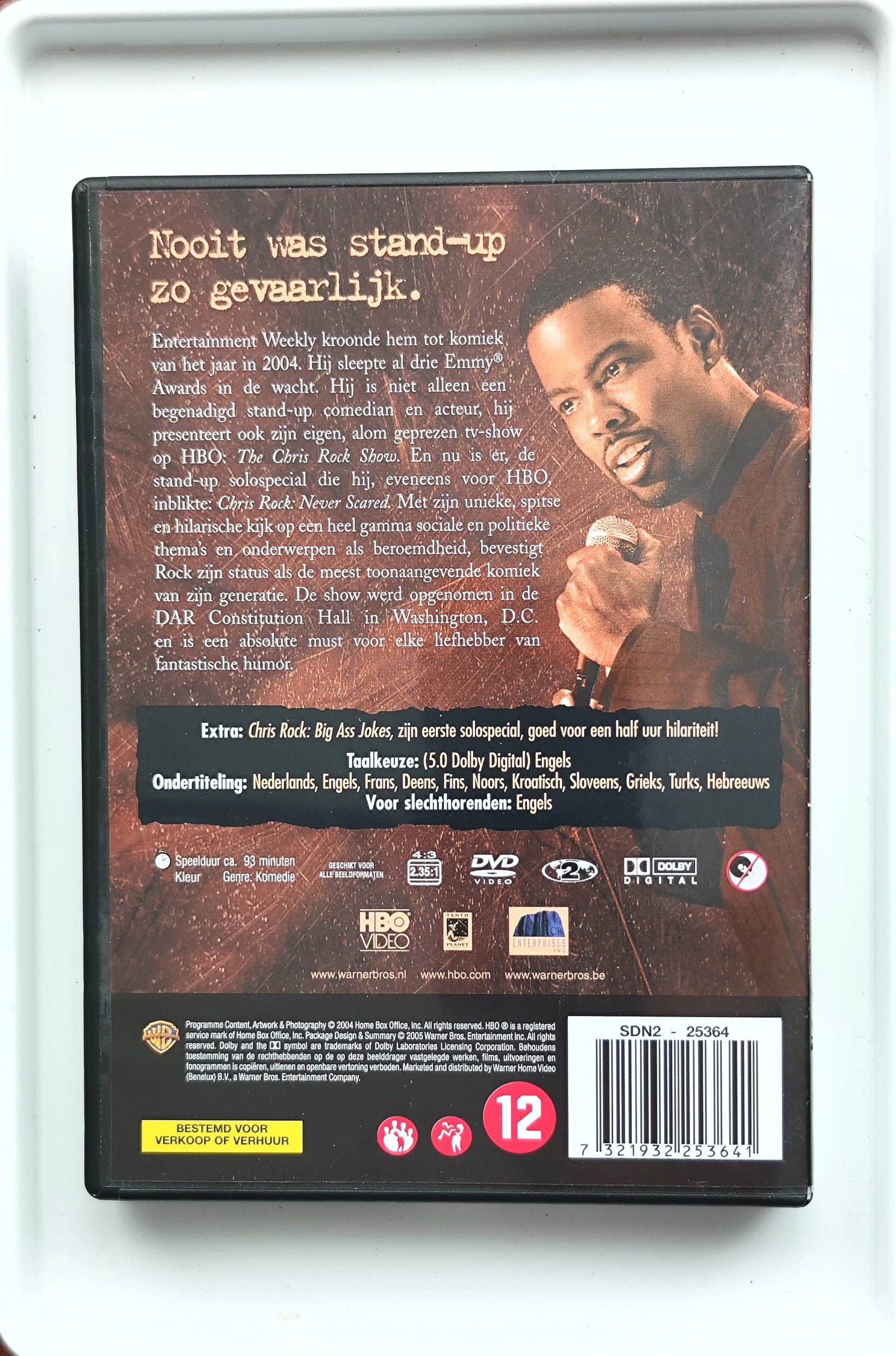 Chris Rock: Never Scared 2004 DVD Comedy Rock Chambers Fresh Gallen