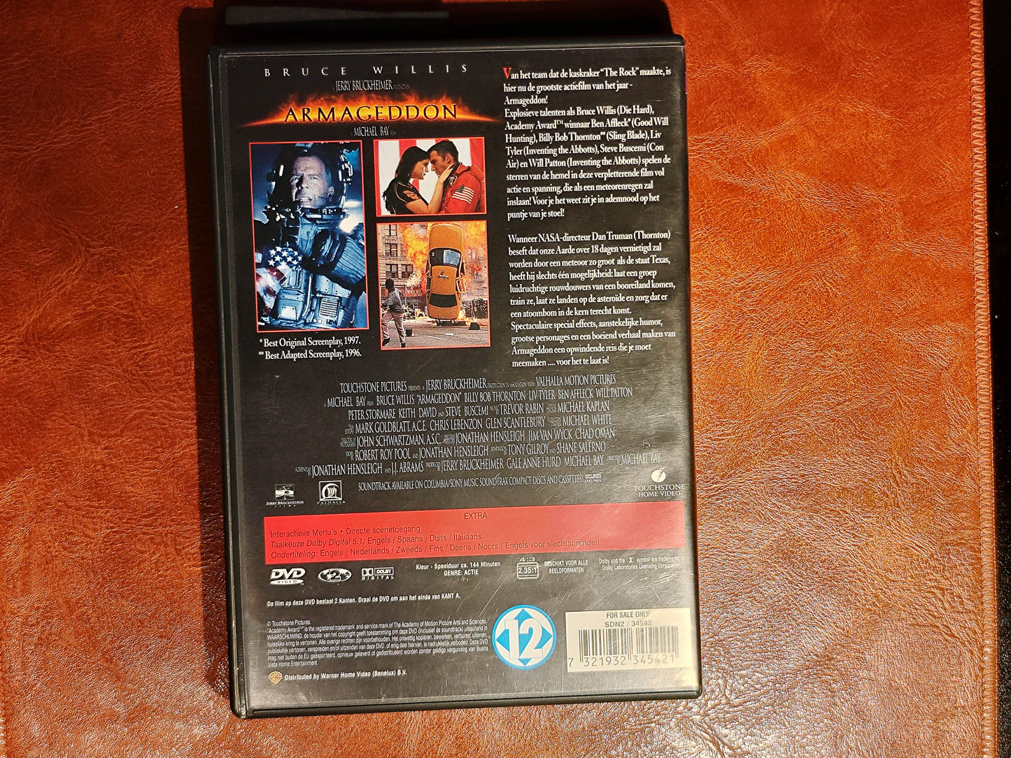 Armageddon 1998 DVD Action Willis Thornton Affleck Bay