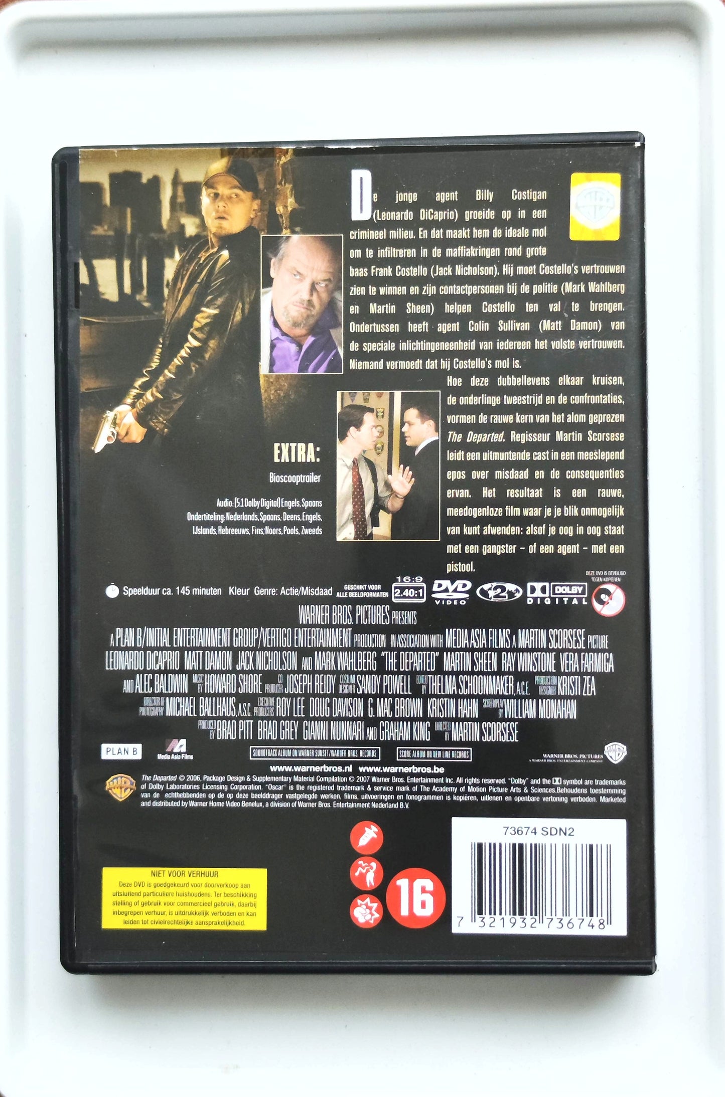 The Departed 2006 DVD Crime Dicaprio Damon Nicholson Scorsese