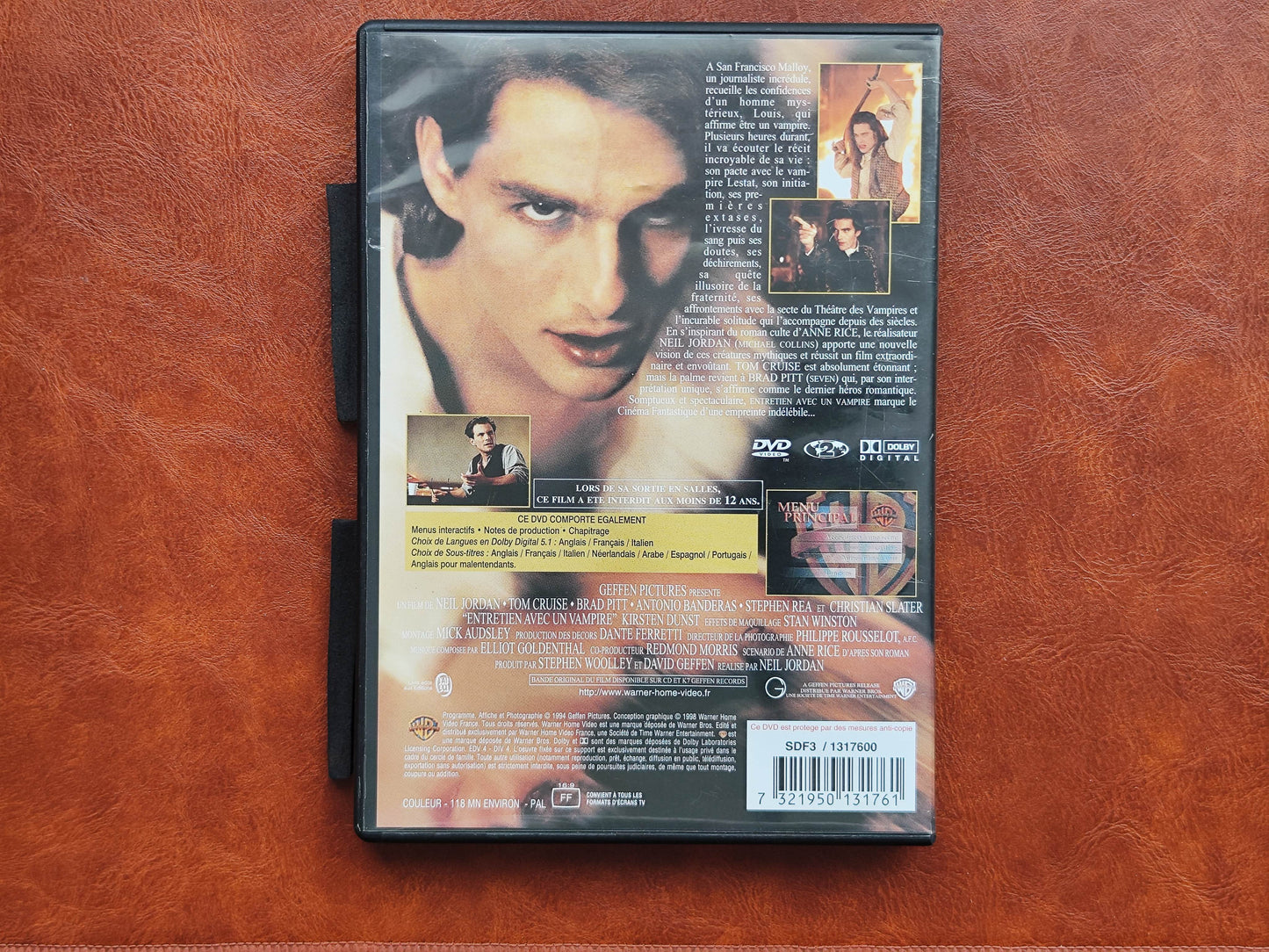 Interview with the Vampire 1994 DVD Drama Pitt Slater Mccollam Jordan