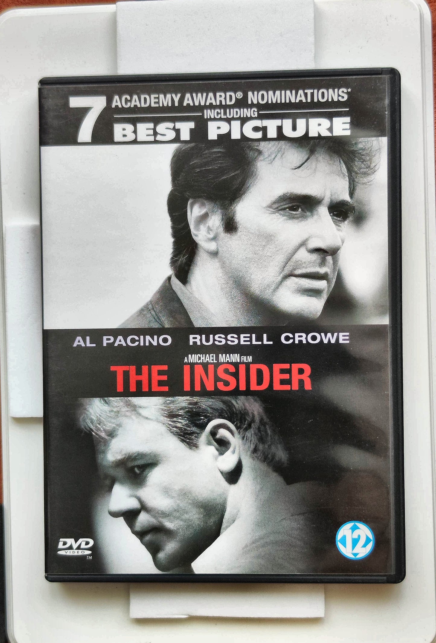 The Insider 1999 DVD Biography Pacino Crowe Plummer Mann DVD Cover