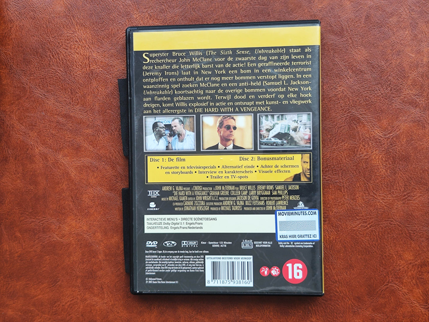 Die Hard with a Vengeance 1995 DVD Action Willis Irons Jackson Mctiernan