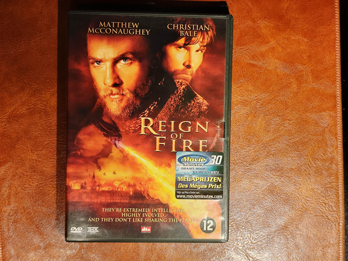 Reign of Fire 2002 DVD Action Bale Mcconaughey Scorupco Bowman DVD Cover