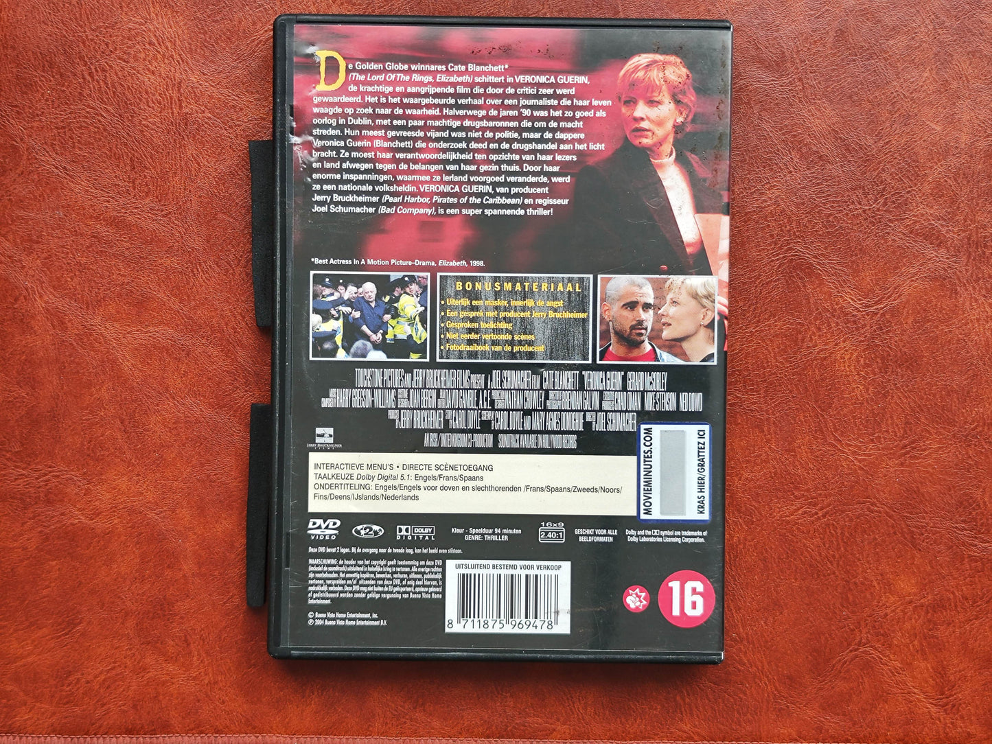 Veronica Guerin 2003 DVD Biography Blanchett Mcsorley Hinds Schumacher