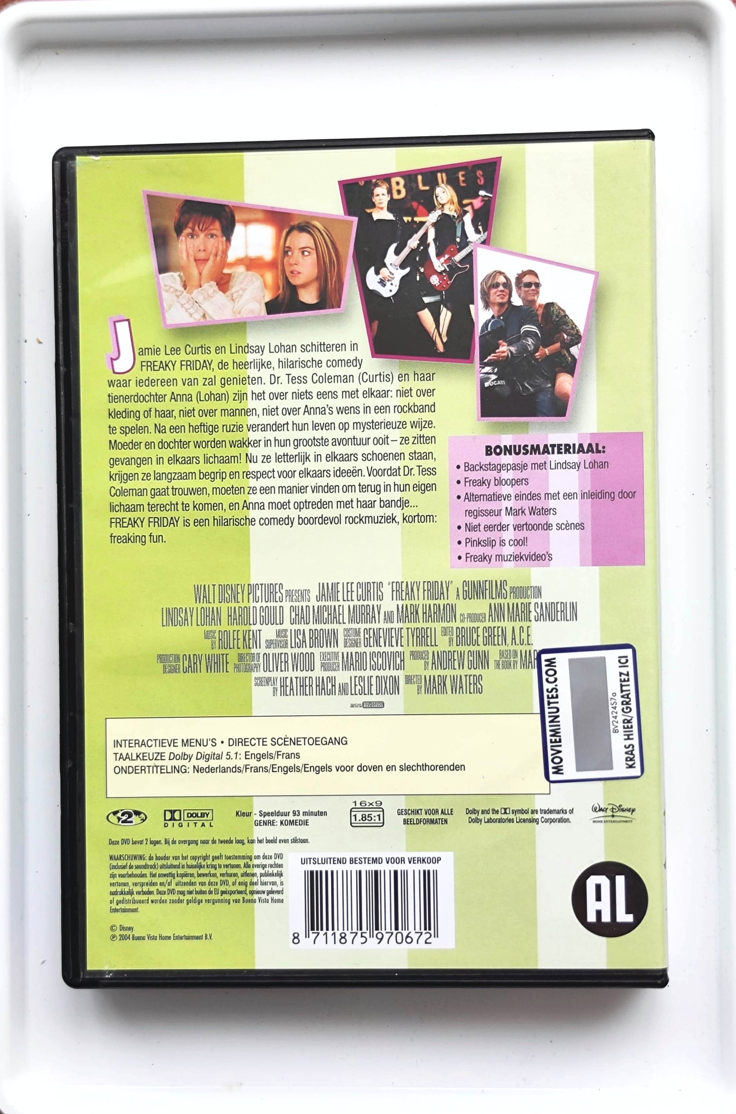 Freaky Friday 2003 DVD Comedy Curtis Lohan Harmon Waters