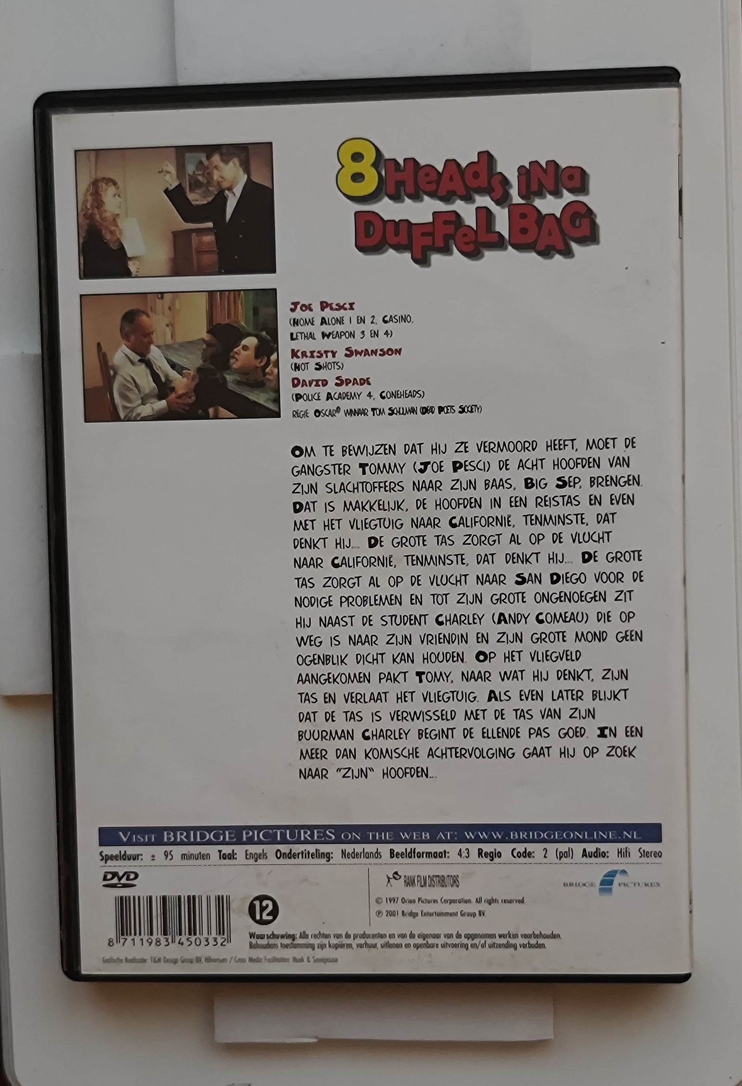 8 Heads in a Duffel Bag 1997 DVD Adventure Pesci Comeau Swanson Schulman