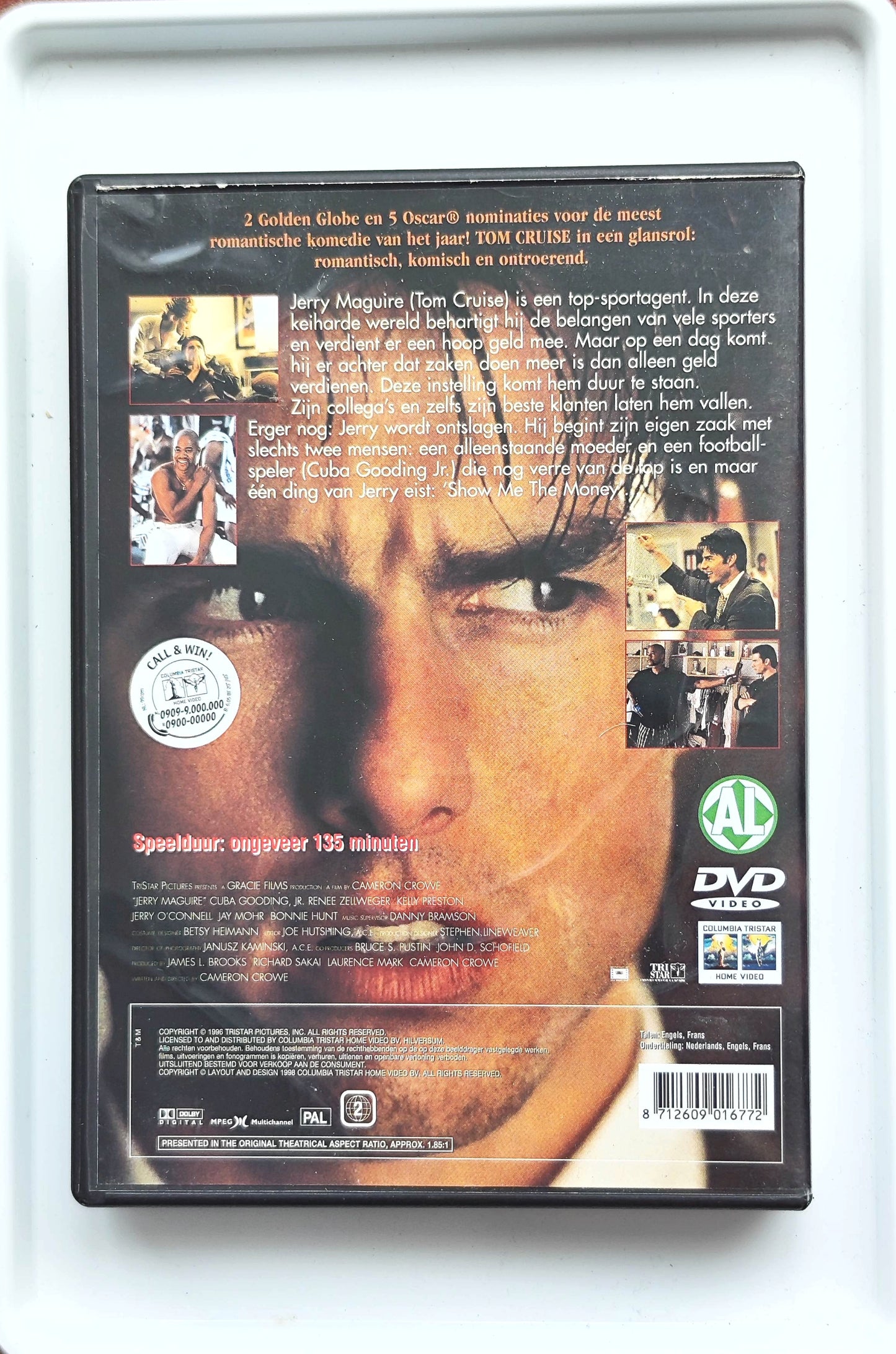Jerry Maguire 1996 DVD Comedy Cruise Jr Zellweger Crowe