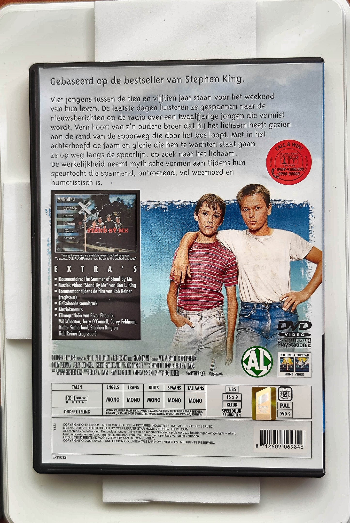 Stand by Me 1986 DVD Adventure Wheaton Phoenix Feldman Reiner