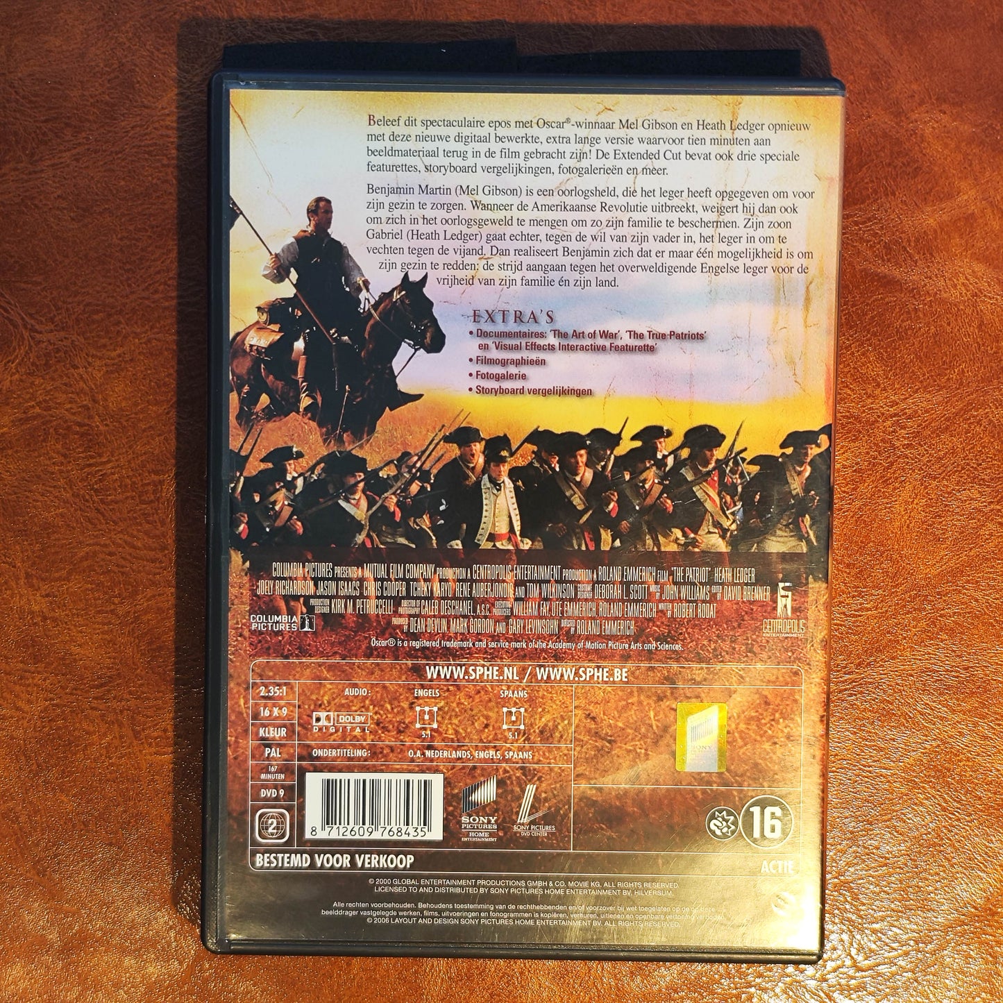 The Patriot 2000 DVD Action Gibson Ledger Richardson Emmerich