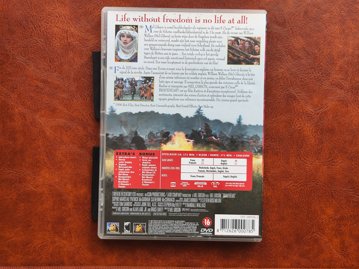 Braveheart 1995 DVD Biography Robinson Lawlor Nelson Gibson