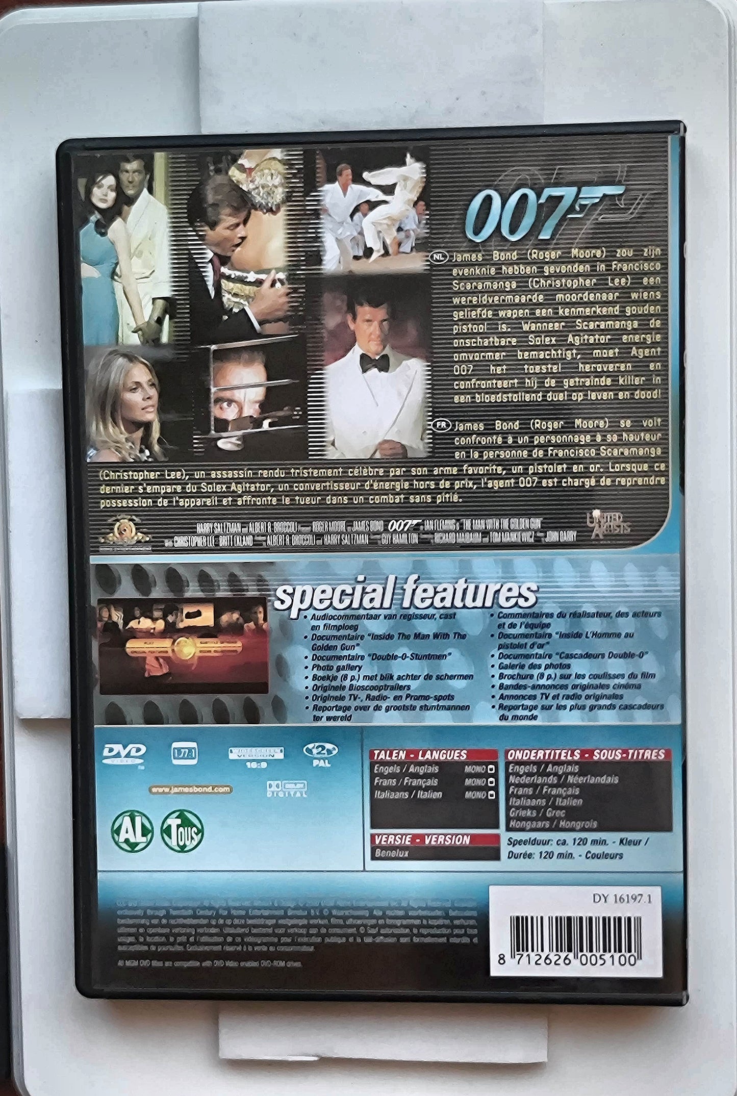 The Man with the Golden Gun 1974 DVD Action Moore Lee Ekland Hamilton