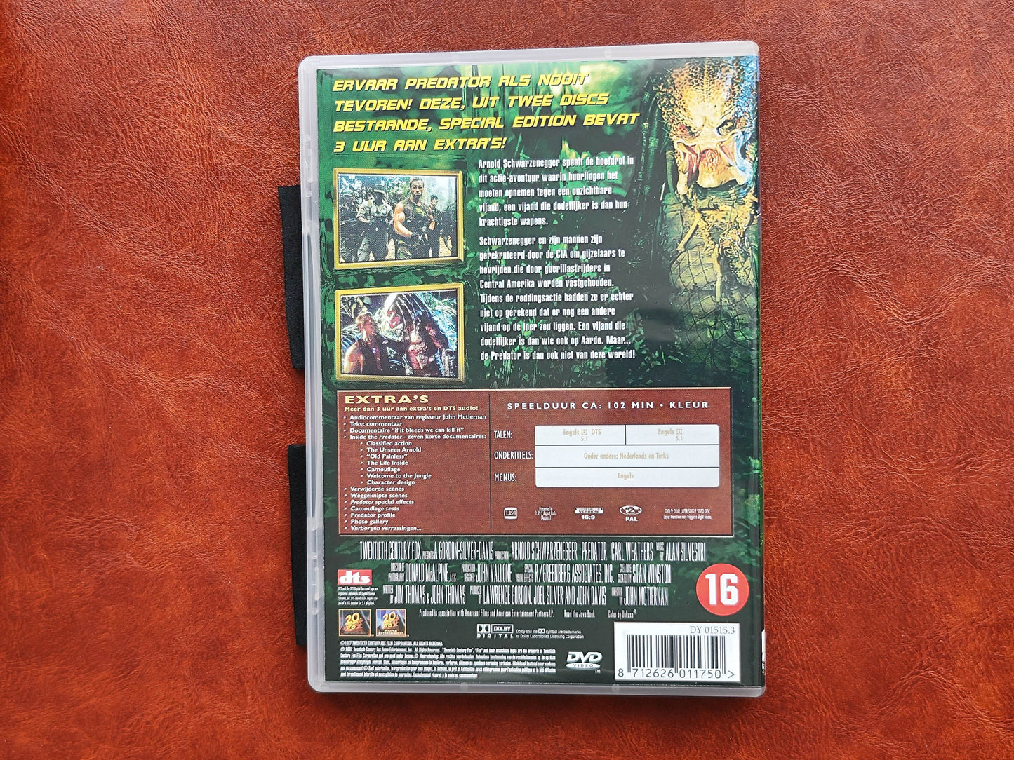 Predator 1987 DVD Action Schwarzenegger Weathers Carrillo Mctiernan