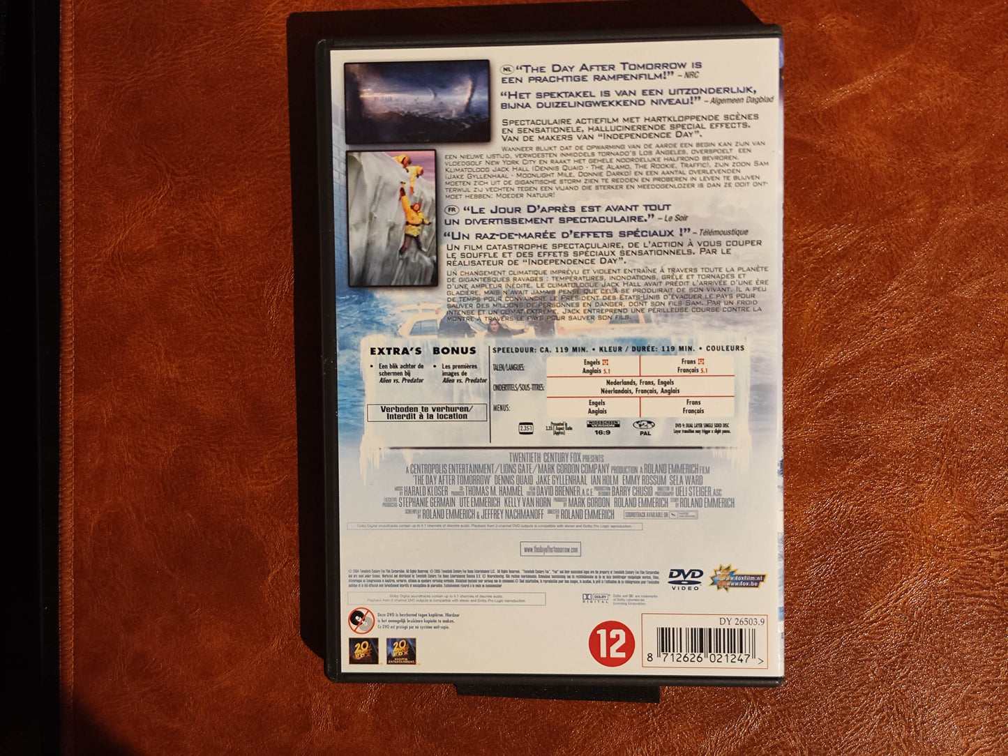 The Day After Tomorrow 2004 DVD Action Quaid Gyllenhaal Rossum Emmerich