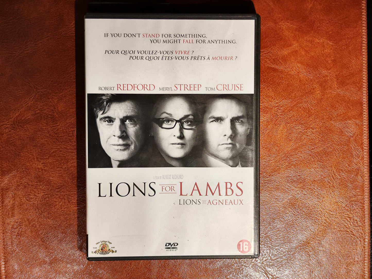 Lions for Lambs 2007 DVD Crime Redford Streep Cruise Redford DVD Cover