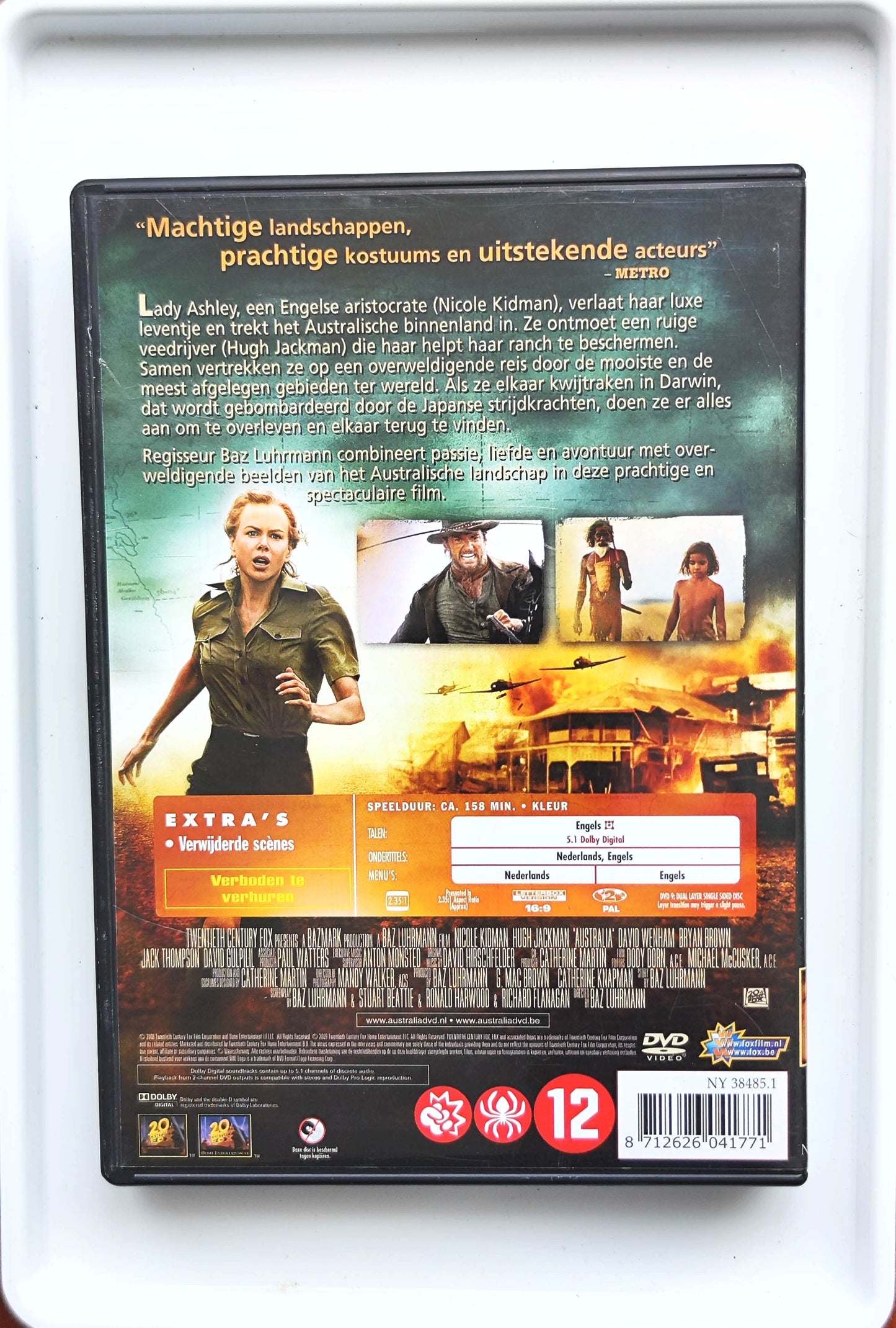 Australia 2008 DVD Adventure Jackman Kidman Wenham Luhrmann