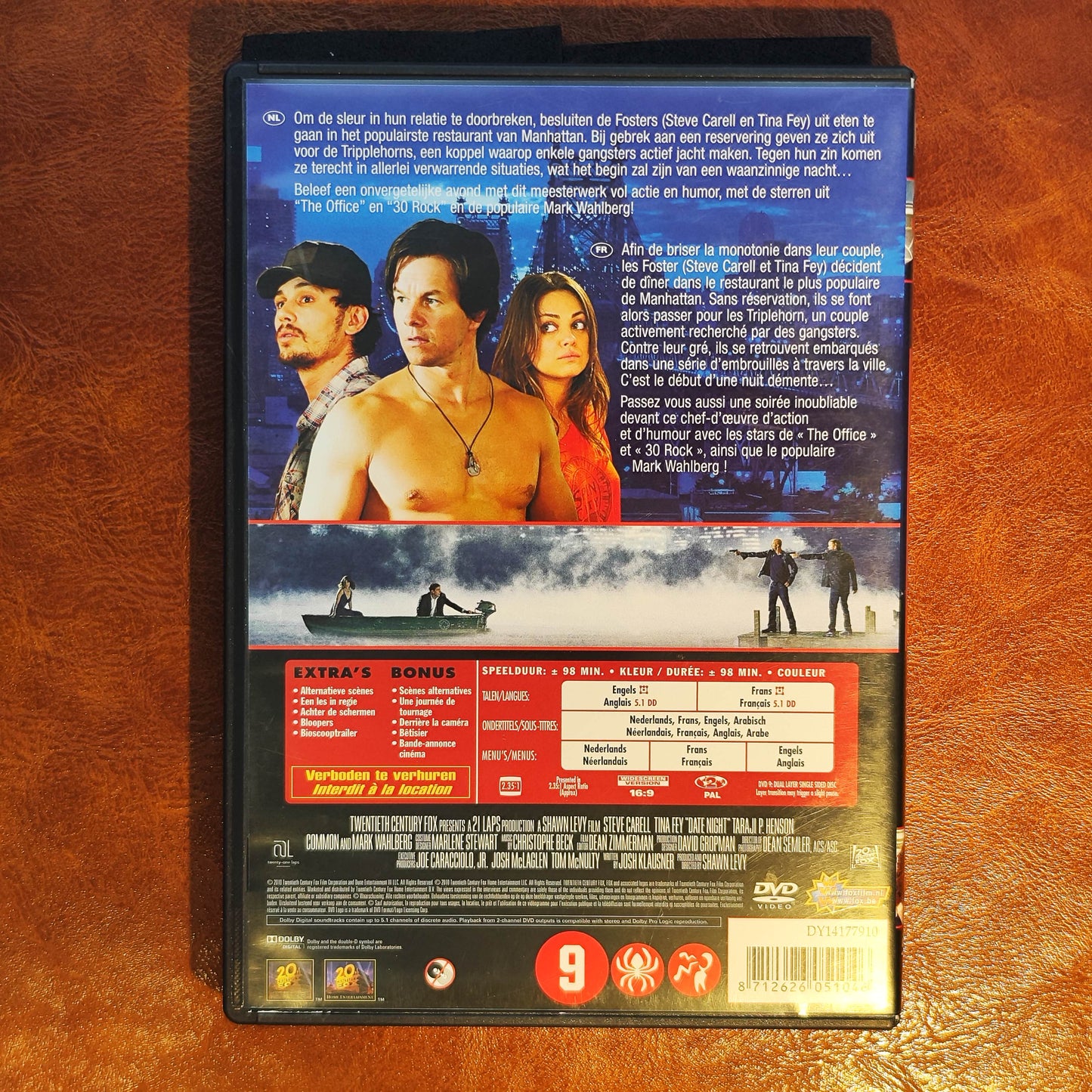 Date Night 2010 DVD Comedy Carell Fey Wahlberg Levy