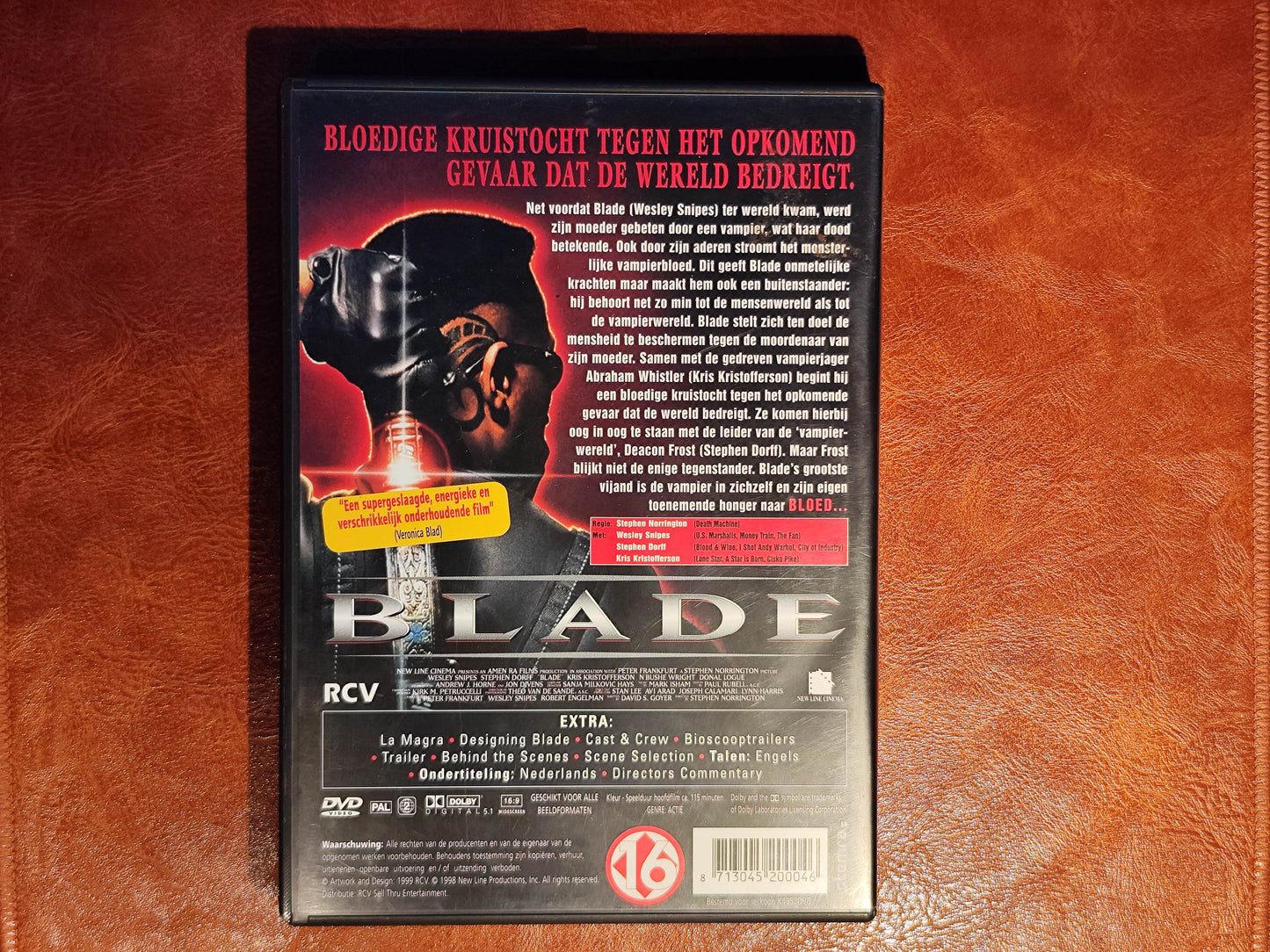 Blade 1998 DVD Action Snipes Dorff Kristofferson Norrington