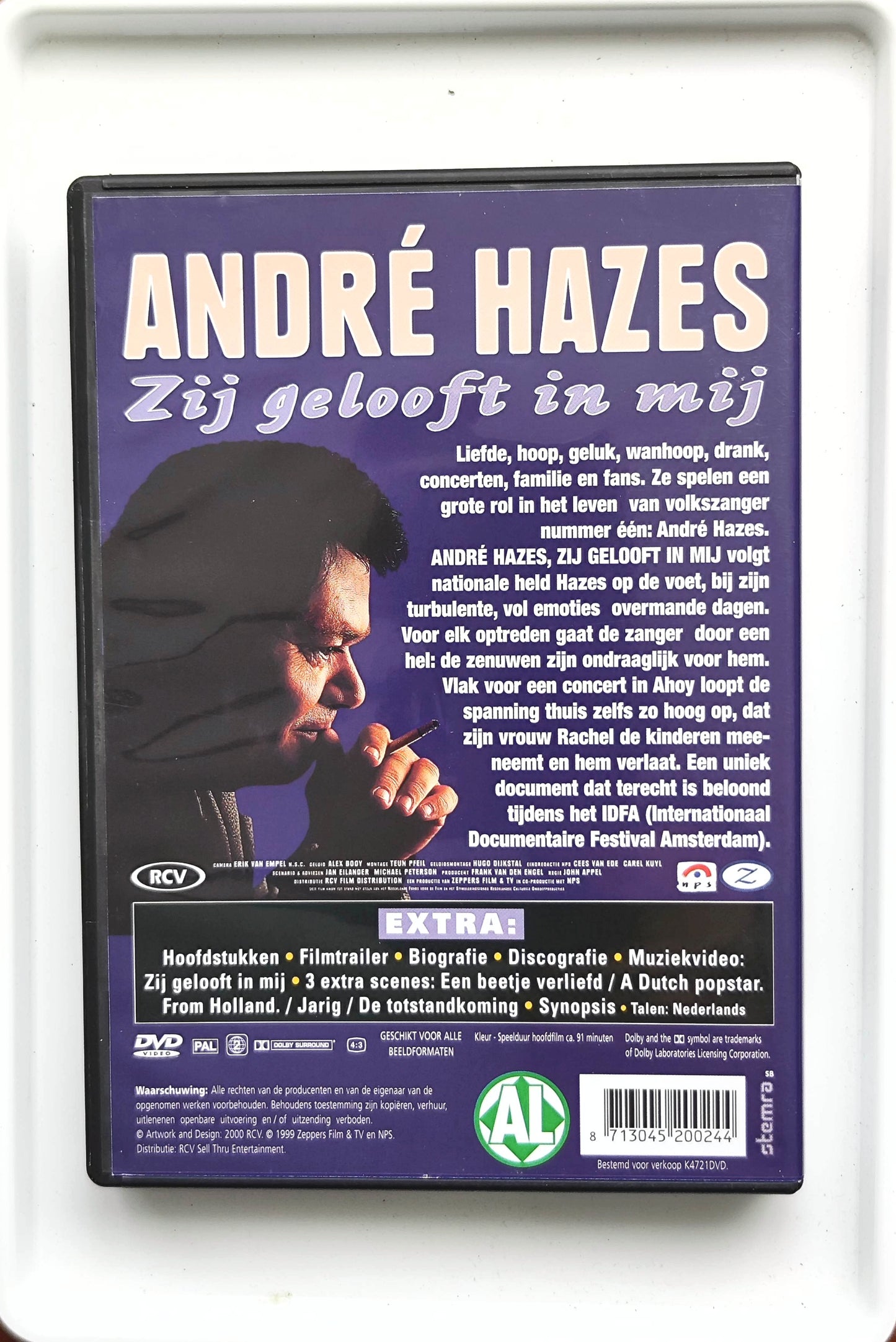 André Hazes, zij gelooft in mij 1999 DVD Documentary Hazes Brink Hazes