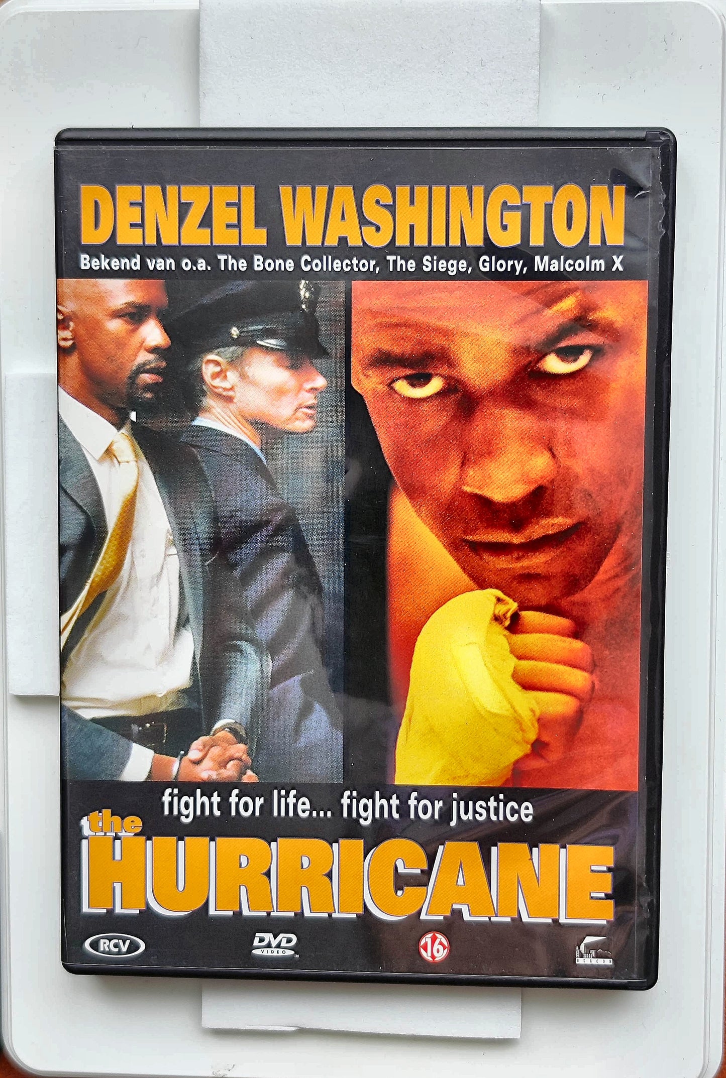 The Hurricane 1999 DVD Biography Washington Shannon Unger Jewison DVD Cover