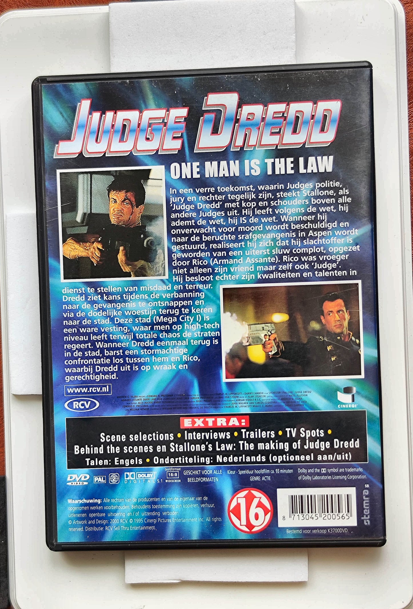 Judge Dredd 1995 DVD Action Stallone Assante Schneider Cannon