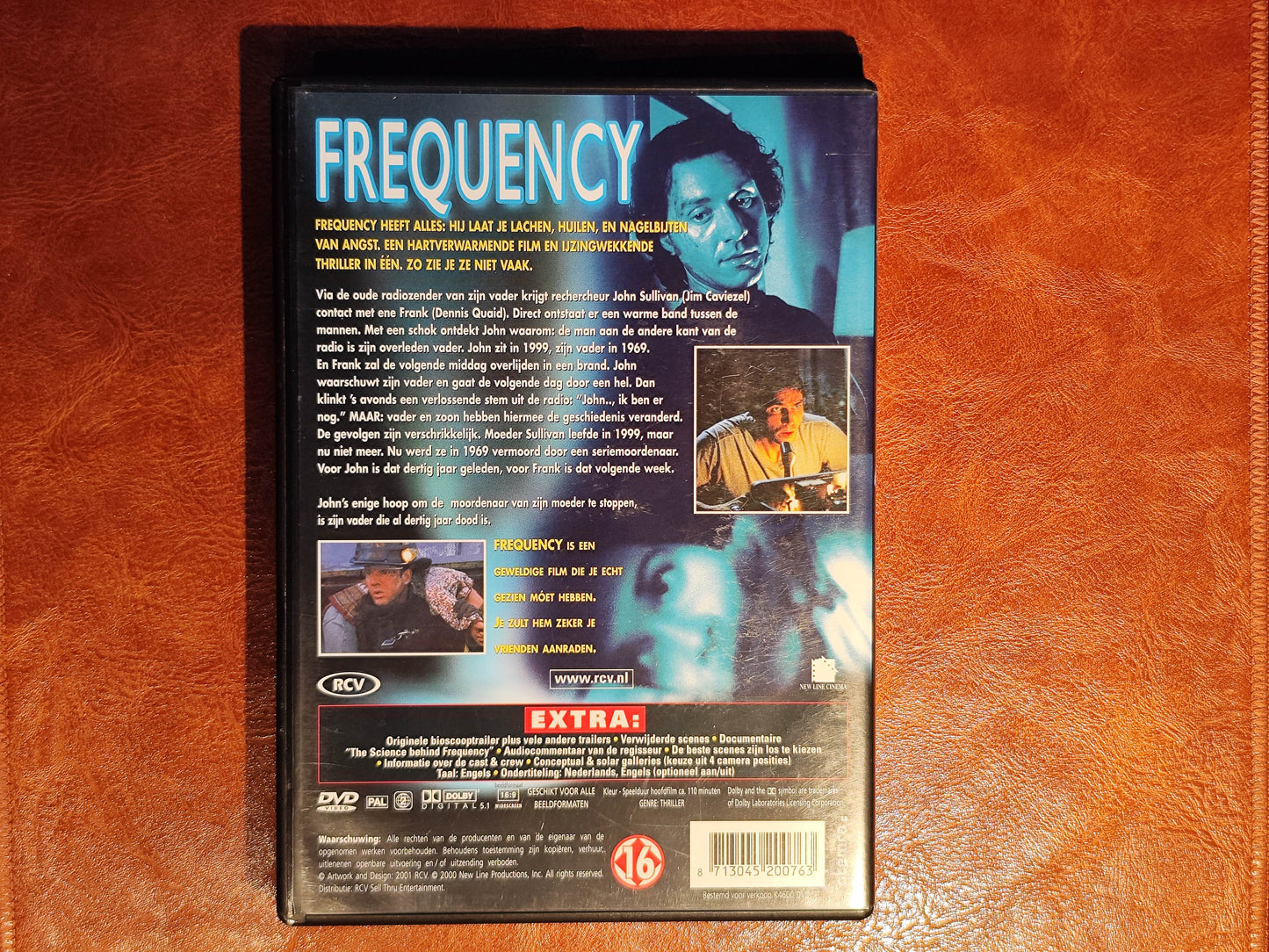 Frequency 2000 DVD Crime Quaid Caviezel Doyle Hoblit