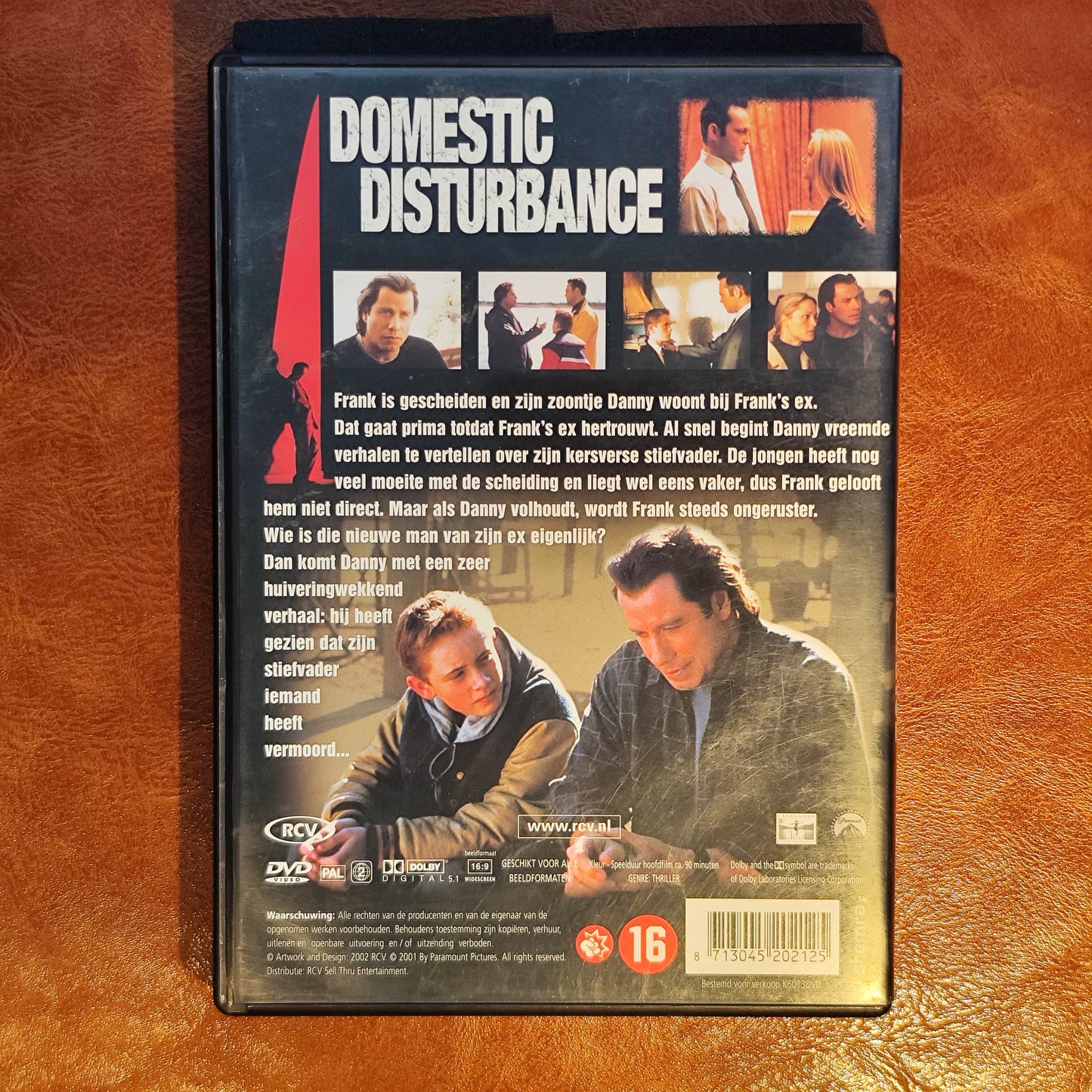 Domestic Disturbance 2001 DVD Crime Travolta O-Leary Santiago-Hudson Becker