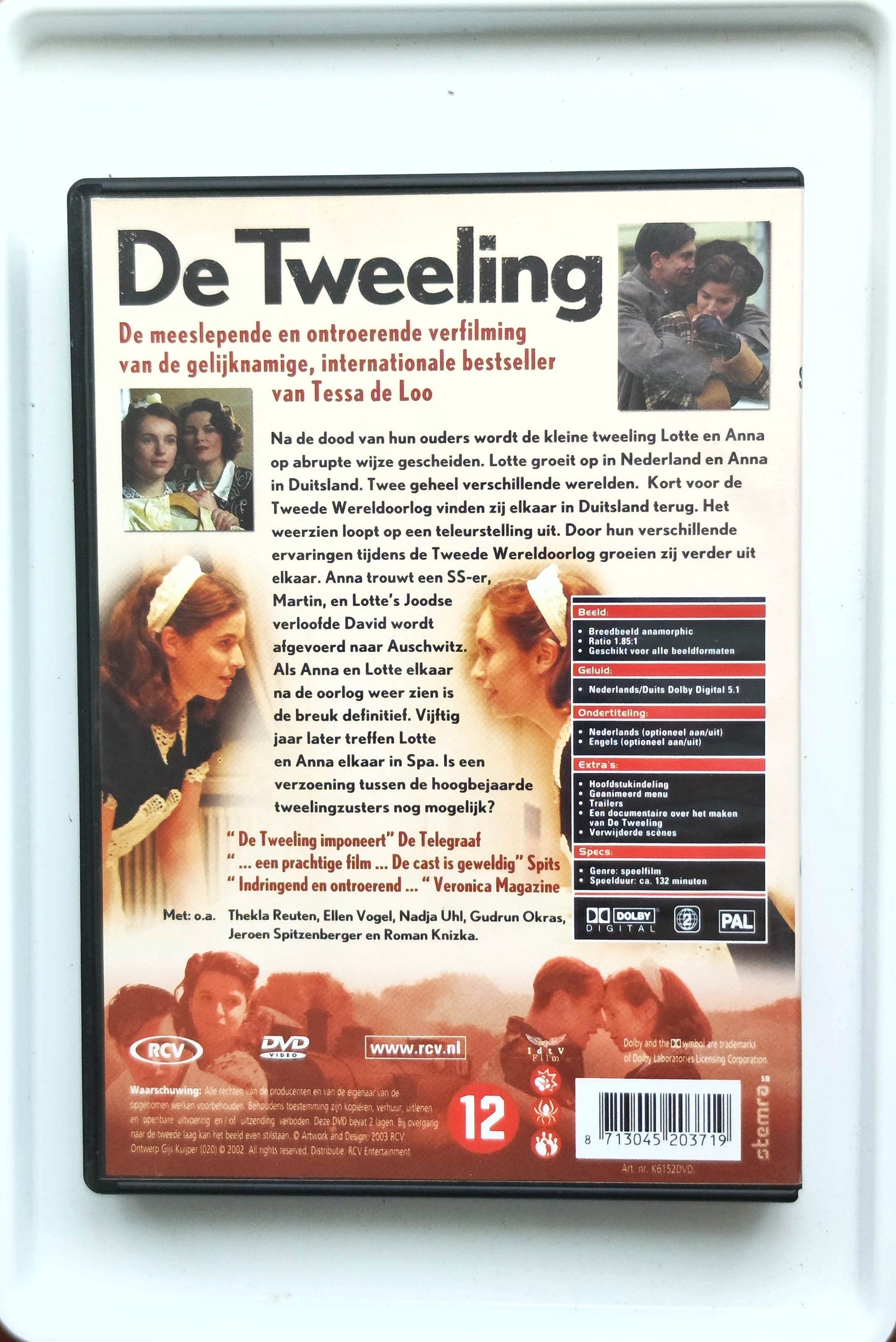 De tweeling 2002 DVD Drama Vogel Okras Reuten Sombogaart