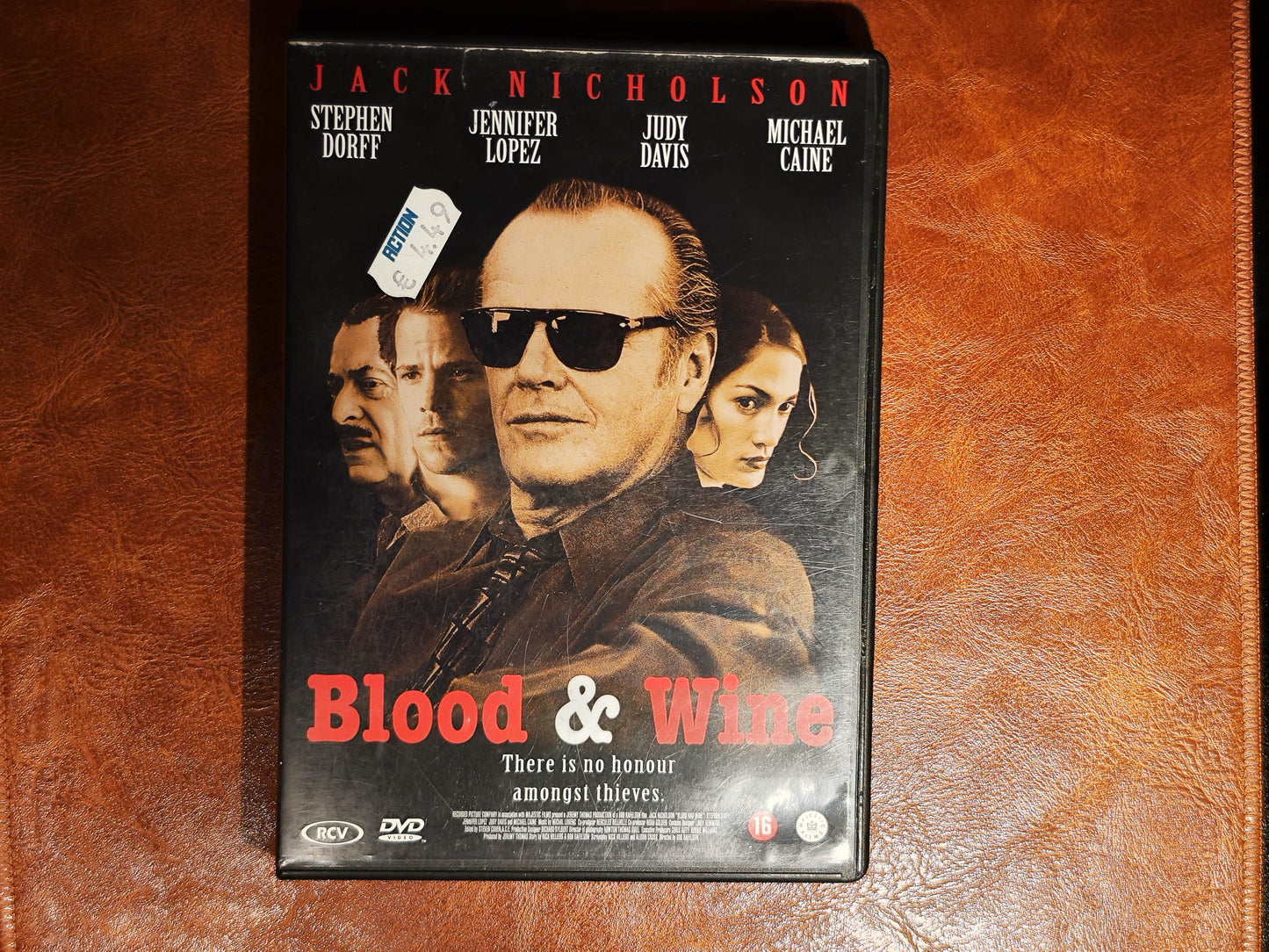 Blood and Wine 1996 DVD Crime Nicholson Dorff Lopez Rafelson DVD Cover