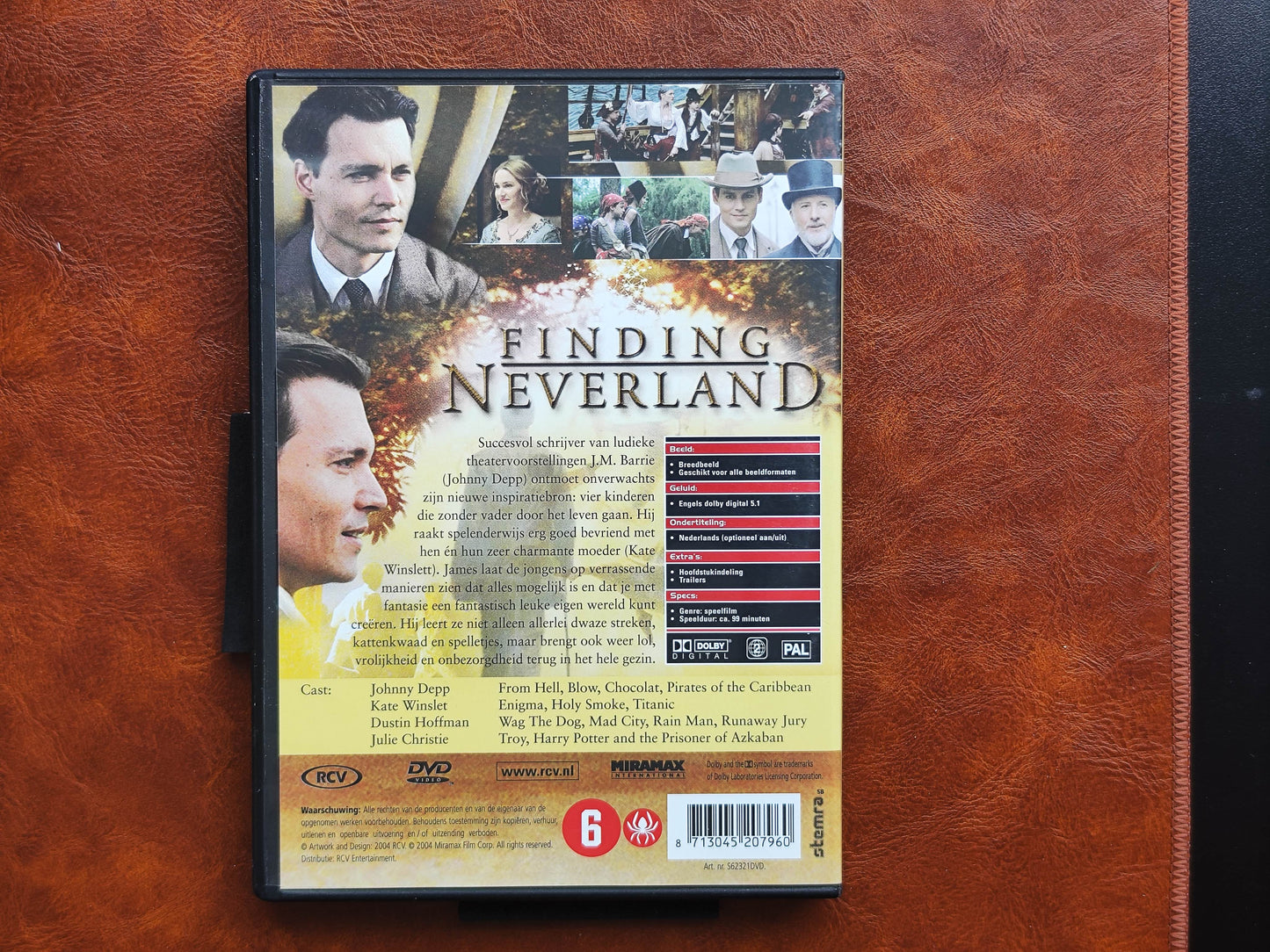 Finding Neverland 2004 DVD Biography Depp Winslet Christie Forster