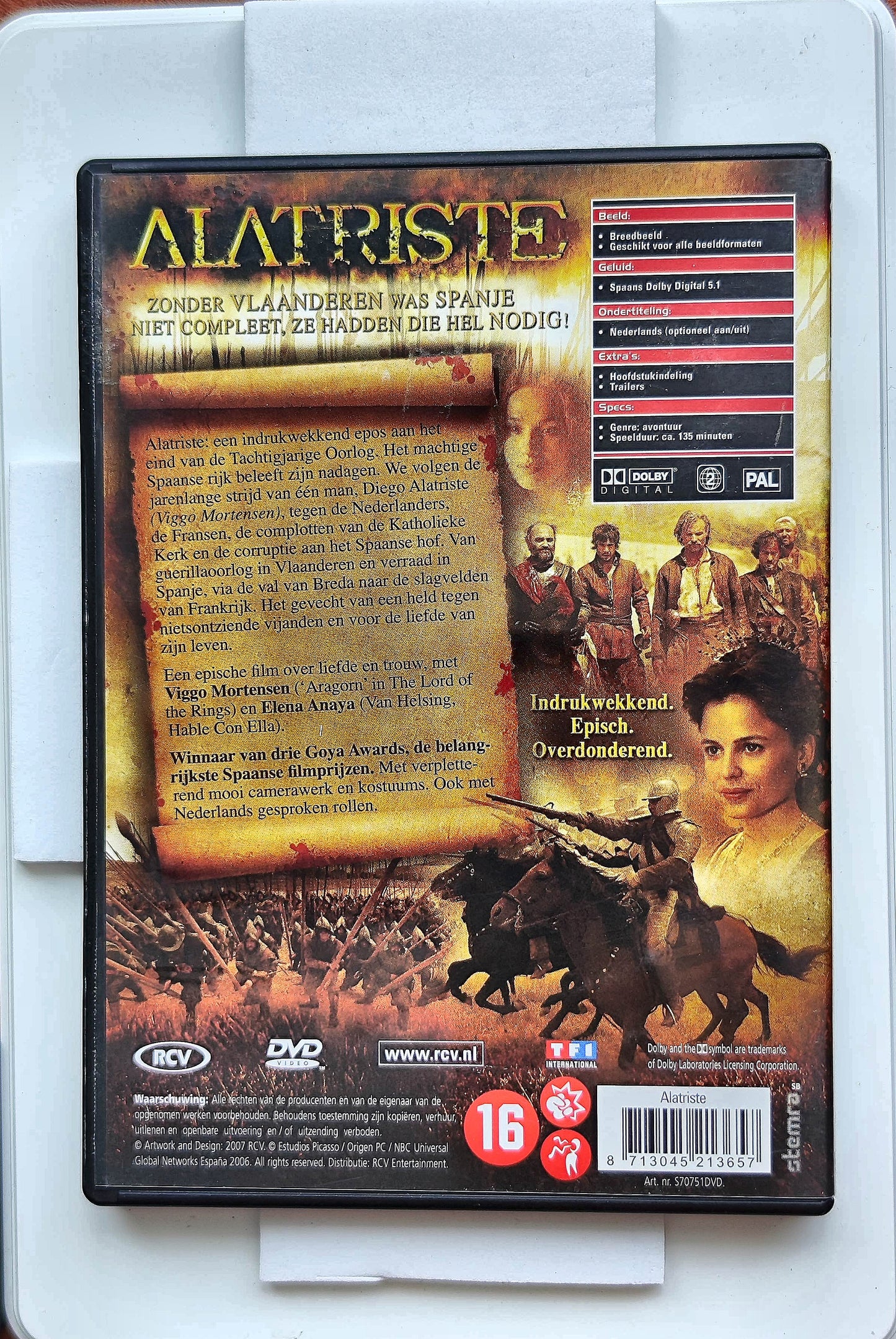 Captain Alatriste: The Spanish Musketeer 2006 DVD Adventure Mortensen Yanes